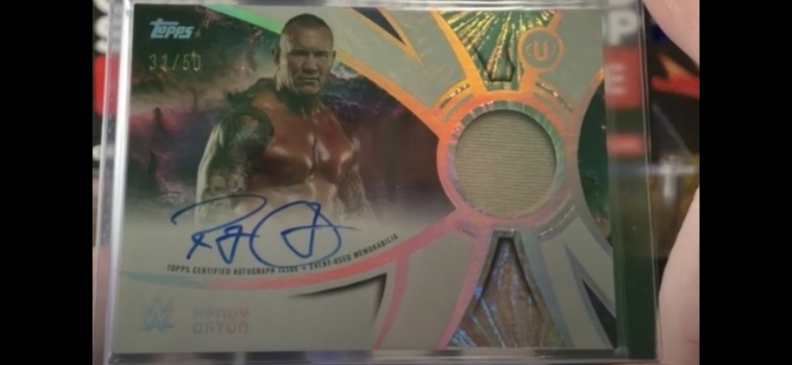 2026 Topps WWE Universe Randy Orton 31/50 Autograph Relic Card 2026 Topps WWE Universe Randy Orton 31/50 Autograph Relic Card