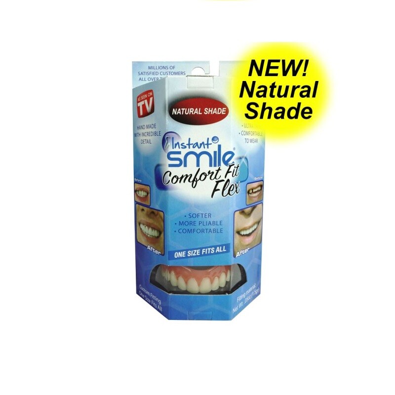 INSTANT SMILE NATURAL SHADE COMFORT FIT FLEX for UPPER TEETH - 