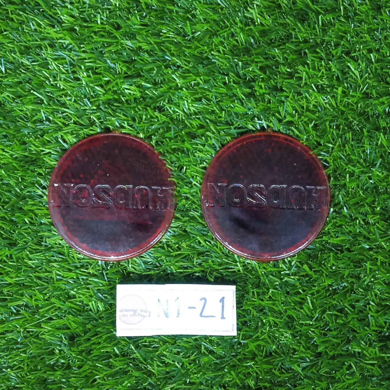 Vintage 1934-1935 HUDSON Taillight Flat Lens Glass Replacement Pair NOS