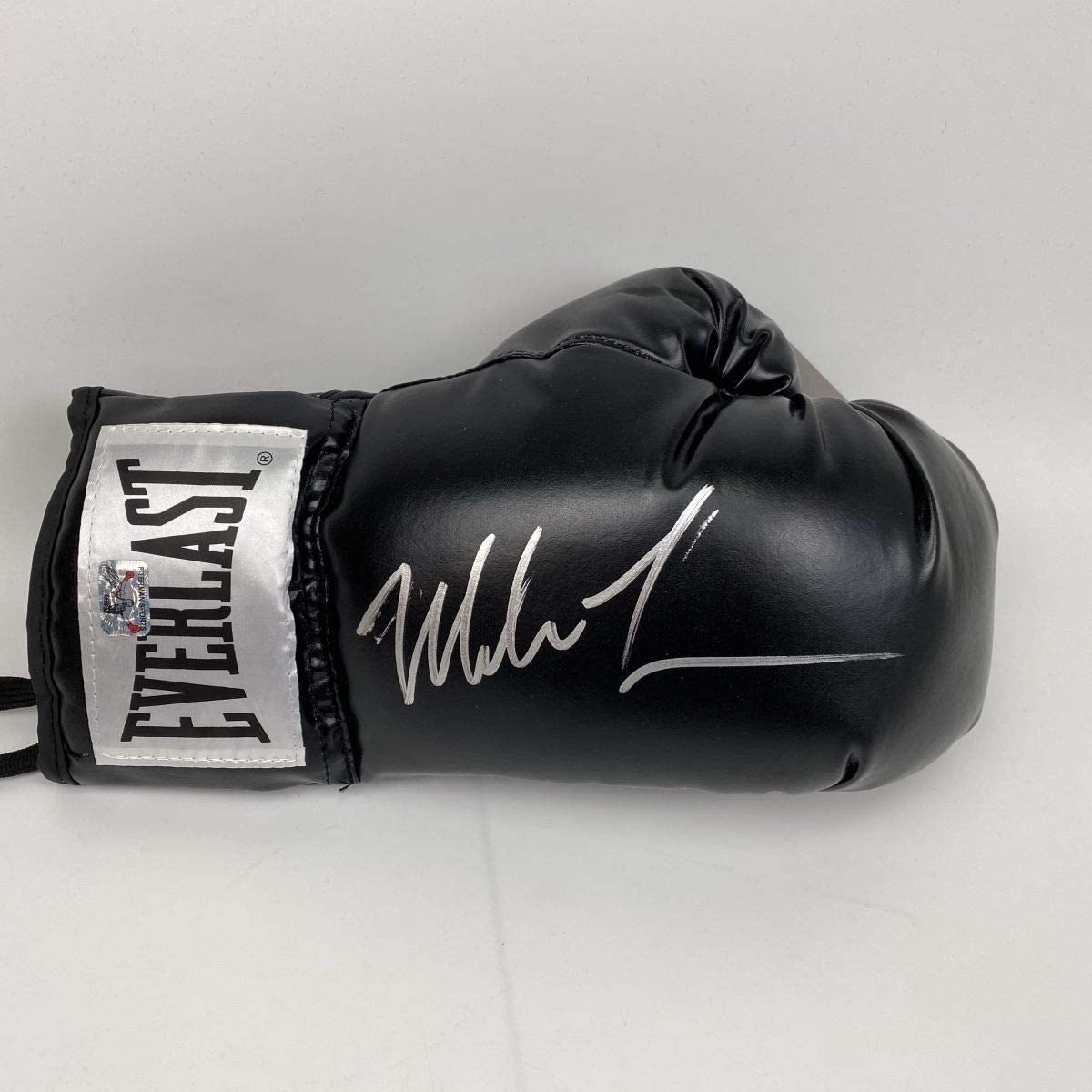 Autographed/Signed MIKE TYSON Imperfect Blk Everlast Boxing Glove Holo COA Autographed/Signed MIKE TYSON Imperfect Blk Everlast Boxing Glove Holo COA