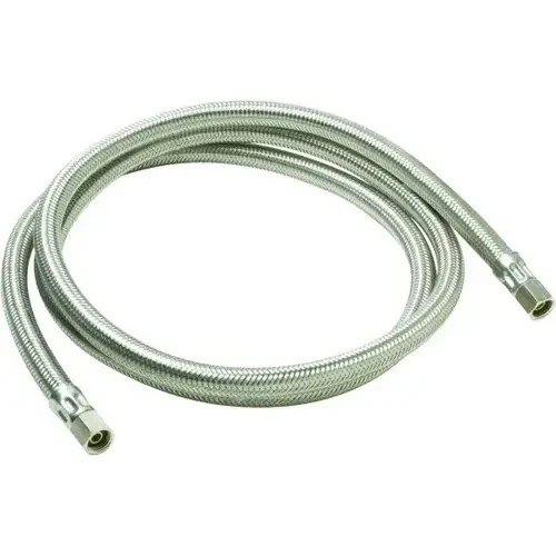 5' Universal Ice Maker Flexible Braided Stainless Steel Water Supply Hose 1/4