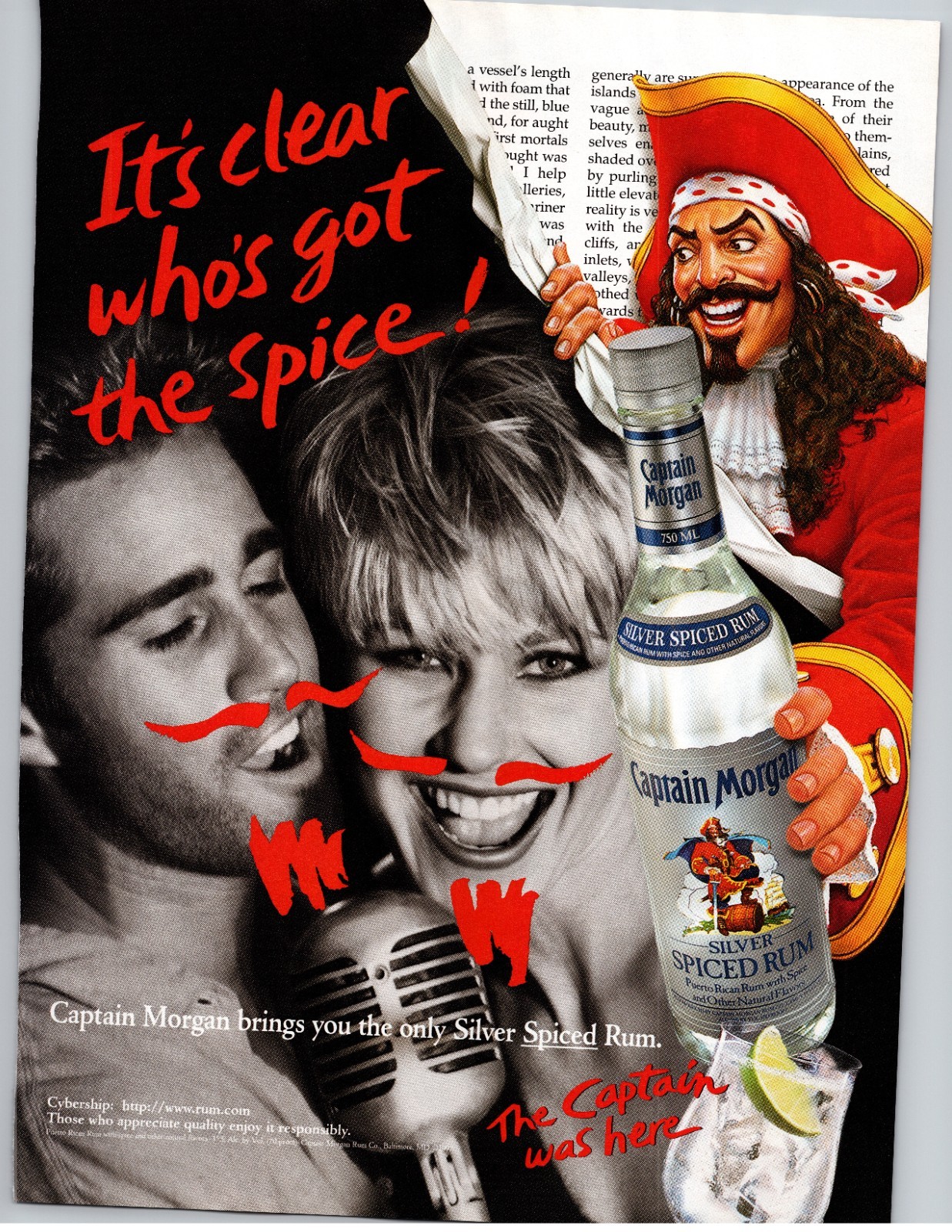 Captain Morgan Spiced Rum Navy For Men Cologne 1997 Vintage Print Ad 2 Sided Captain Morgan Spiced Rum Navy For Men Cologne 1997 Vintage Print Ad 2 Sided