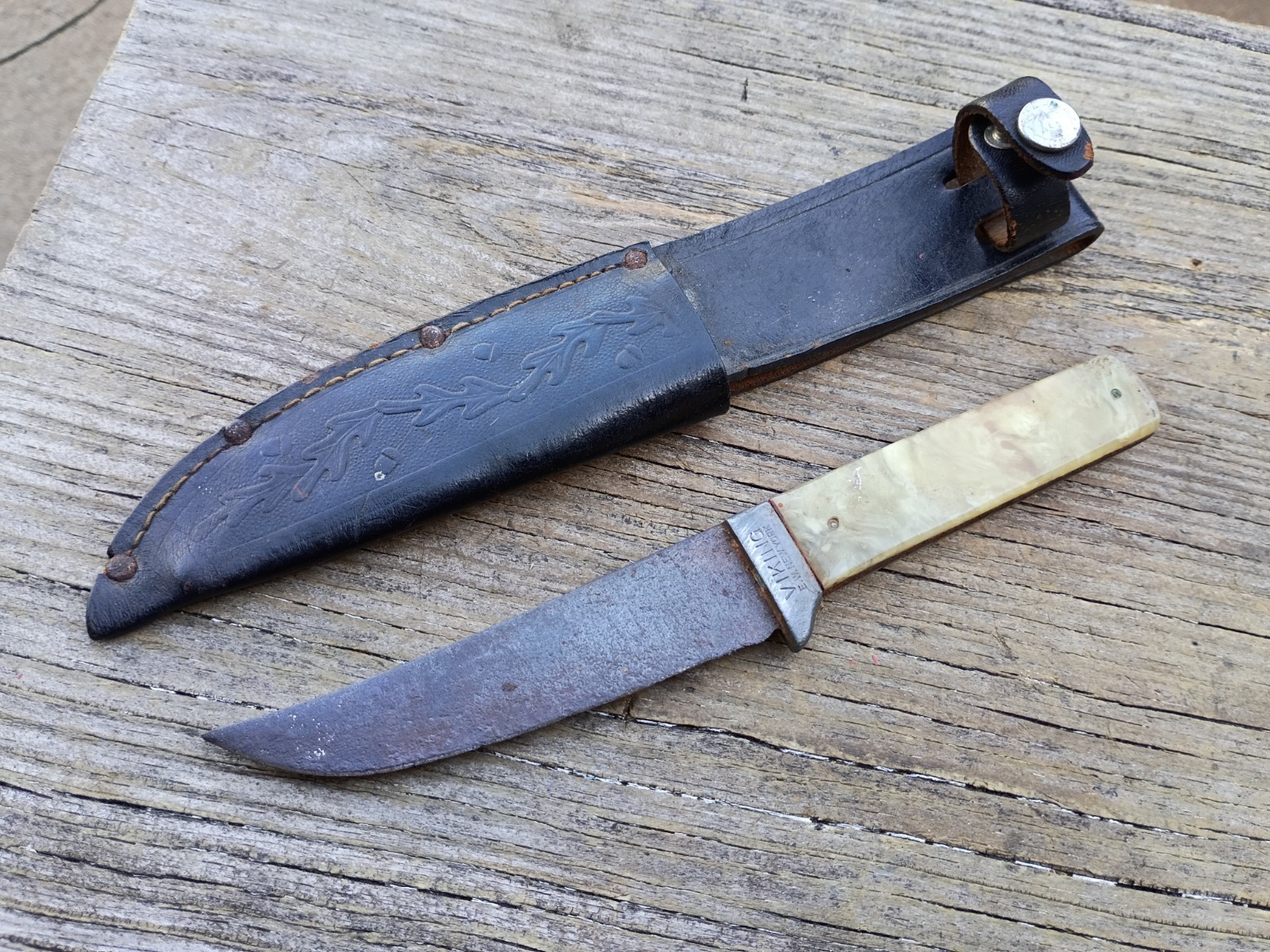 Vintage E.W. New York Viking Hunting Knife Eric Wedemeyer