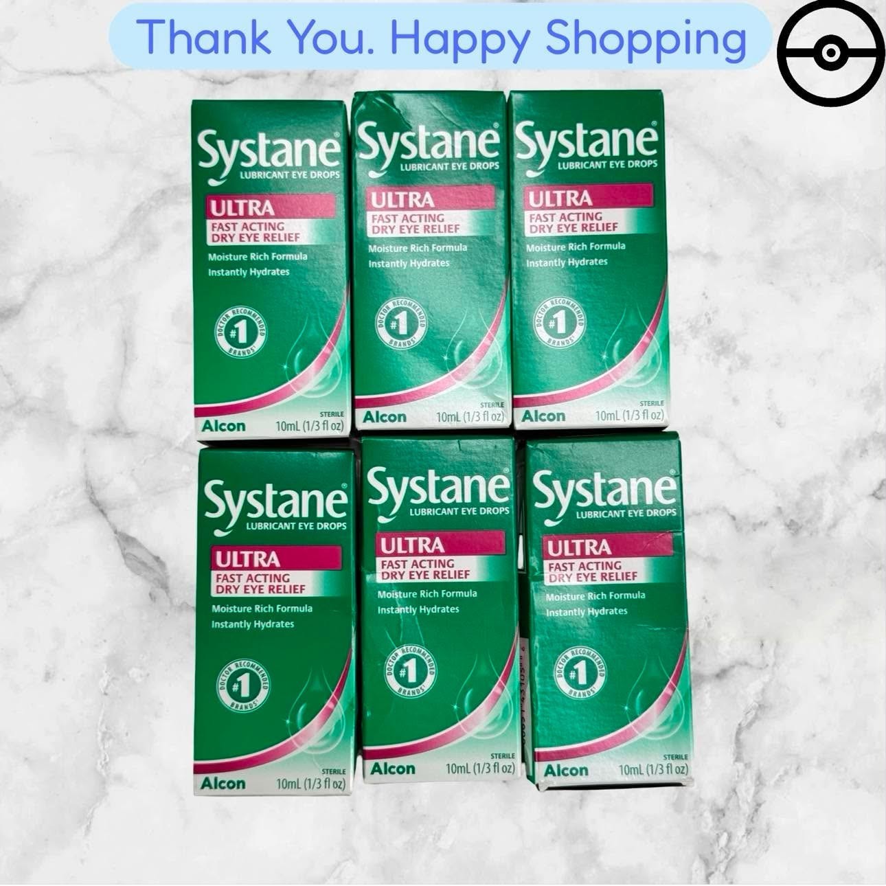 FOR 6 Alcon Systane Ultra 0.3 oz Lubricant Eye Drops Each BRAND NEW SHIPPING FOR 6 Alcon Systane Ultra 0.3 oz Lubricant Eye Drops Each BRAND NEW SHIPPING
