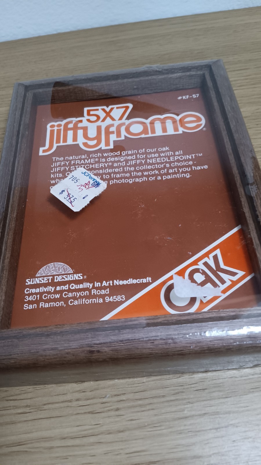Vintage Sunset Designs Jiffy Hardwood Frame 5x7 New Sealed Retro Vintage Sunset Designs Jiffy Hardwood Frame 5x7 New Sealed Retro