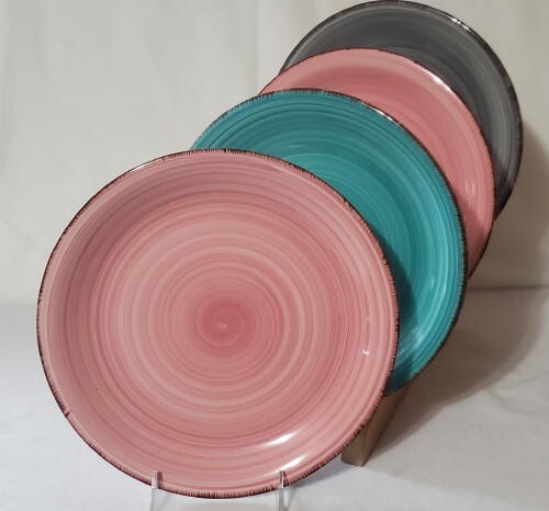 VANCASSO Stoneware (4) Dinner Plates BELLA 10-5/8\