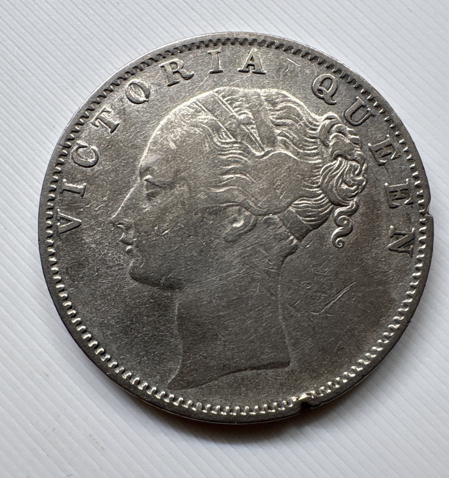 1840 East India Company Silver Rupee Victoria Divided Legend Fine-Very Fine 1840 East India Company Silver Rupee Victoria Divided Legend Fine-Very Fine