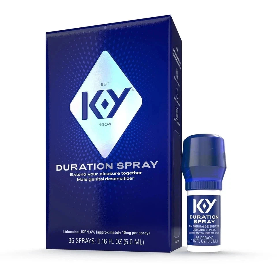 K-Y Duration Spray for Men, Male Genital 0.16 Fl Oz (Pack of 1), BLUE New