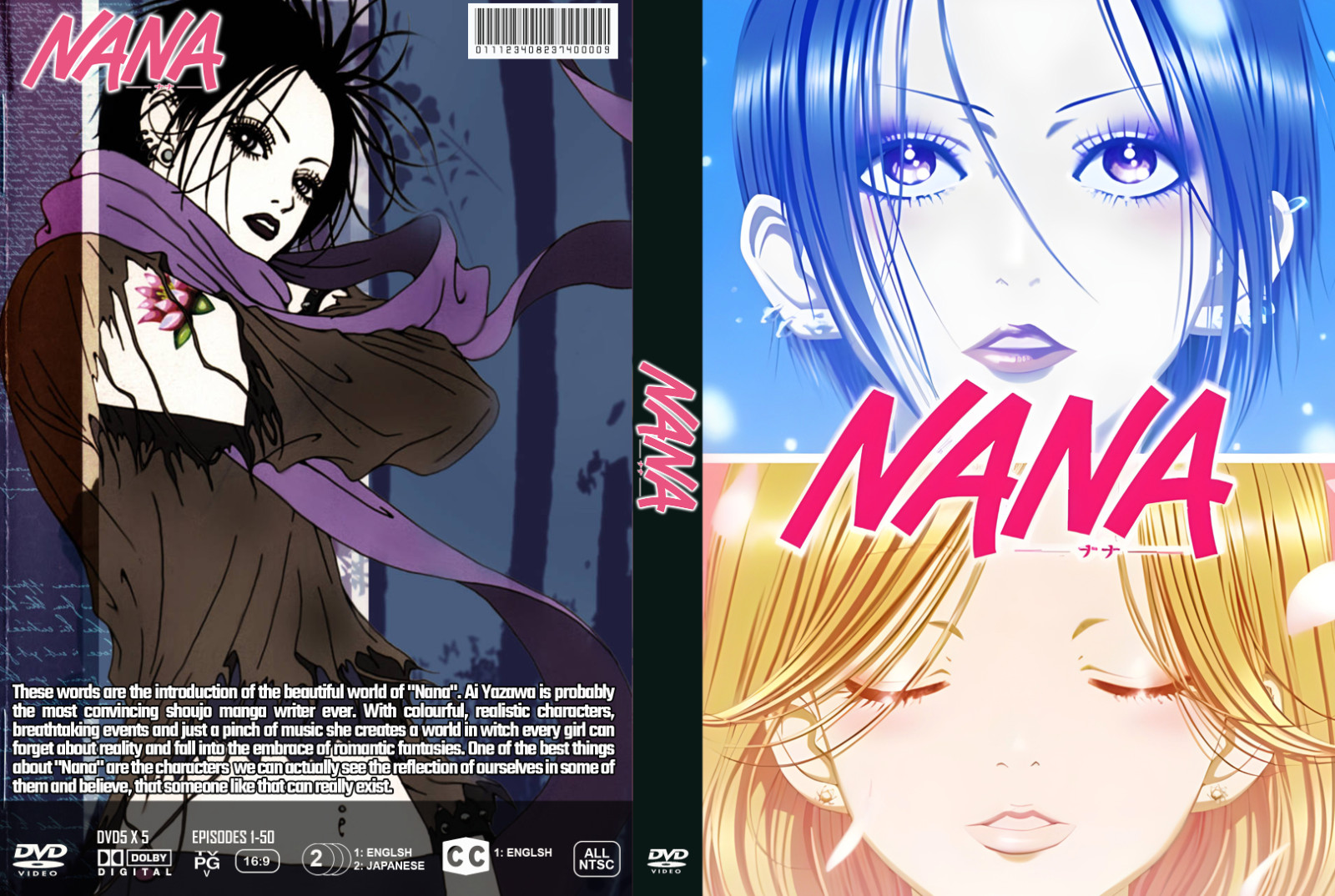 Nana Complete Anime Series 50 Episodes Dual Audio Eng/Jpn and English Subs.