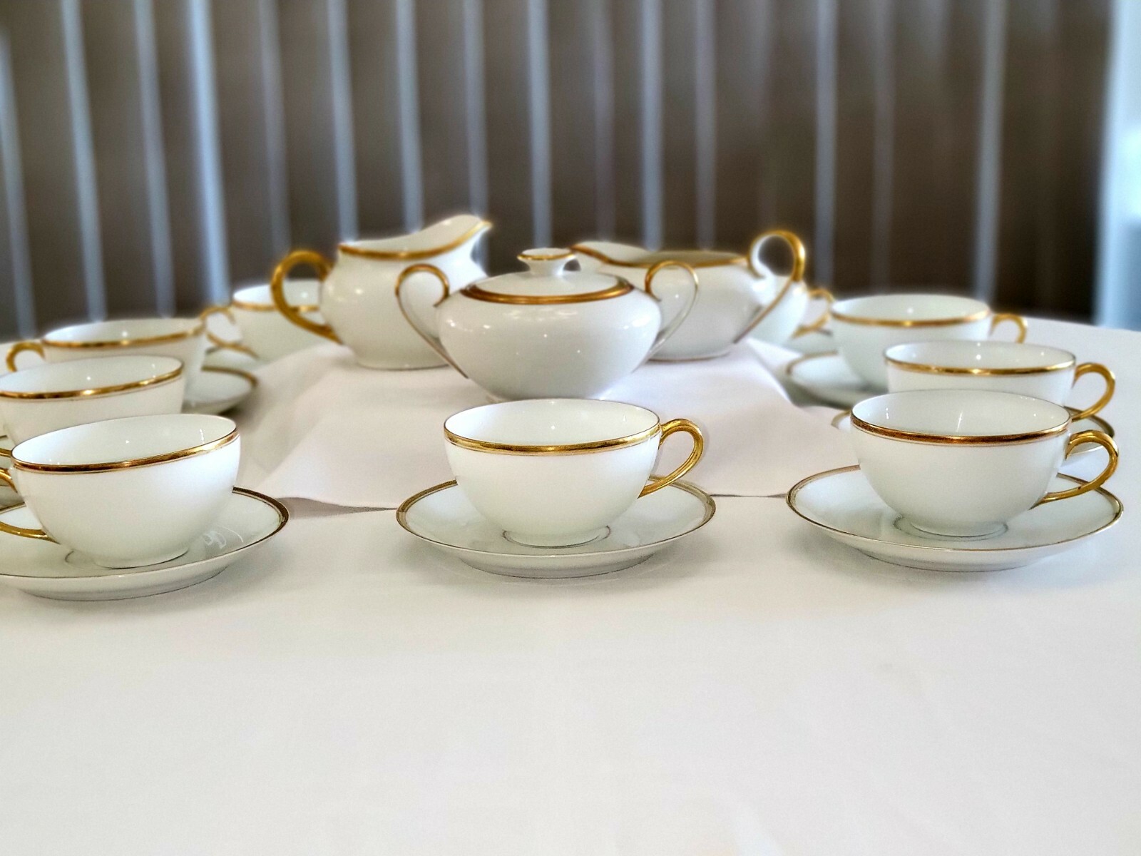 Vintage Thomas Bavarian Porcelain Coffee/Tea, Sugar& Creamer 23 Pc. Cr 1908-1939