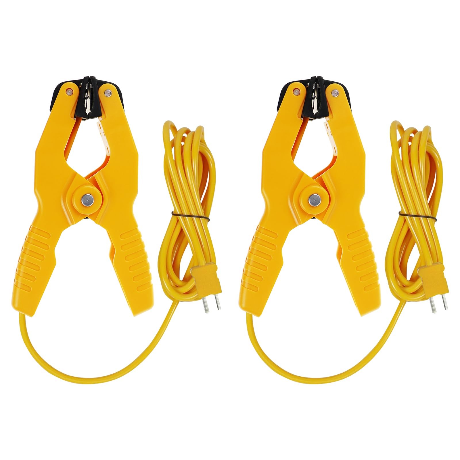 2 PCS Temperature Clamp HVAC K-Type Thermocouple Thermometer Lead Probe Pipe 2 PCS Temperature Clamp HVAC K-Type Thermocouple Thermometer Lead Probe Pipe