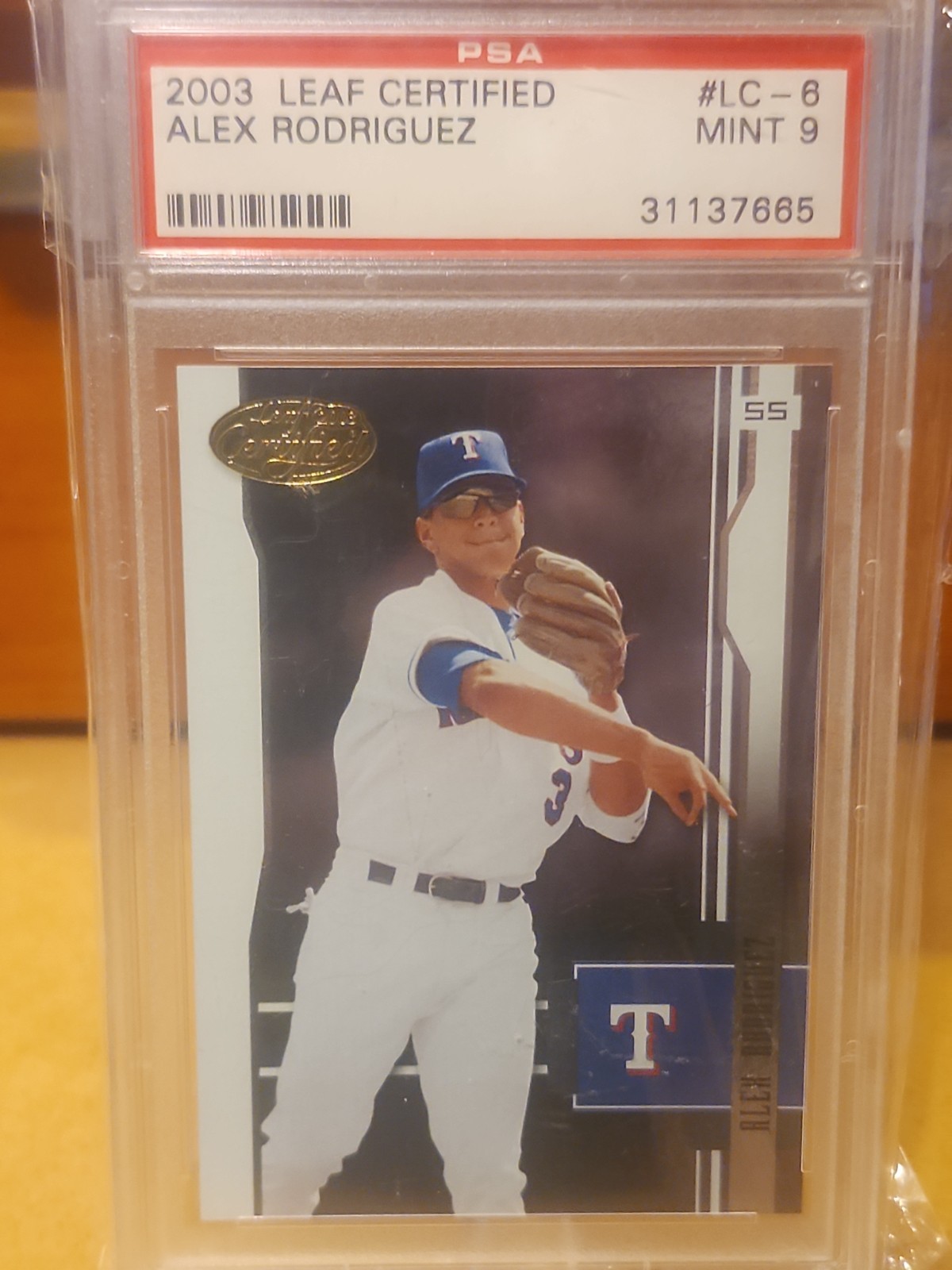 2003 Leaf Certified #lc-8 Alex Rodriguez Psa9 2003 Leaf Certified #lc-8 Alex Rodriguez Psa9
