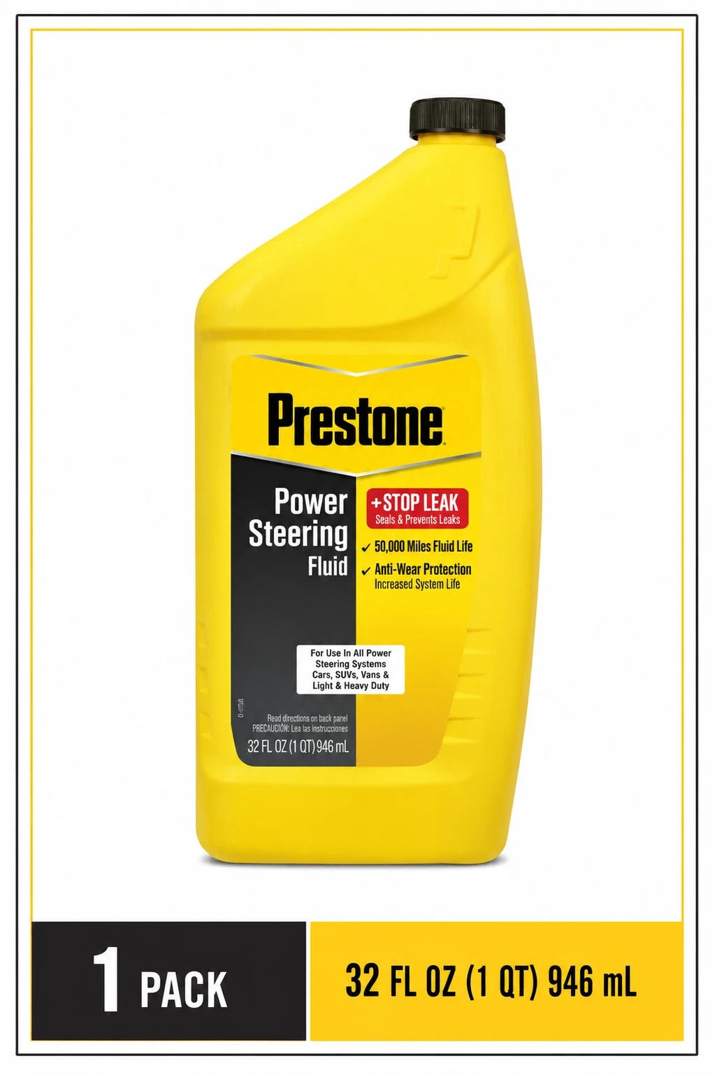 Prestone Power Steering Fluid Plus Stop Leak, 32 oz (1 Quarts) Prestone Power Steering Fluid Plus Stop Leak, 32 oz (1 Quarts)