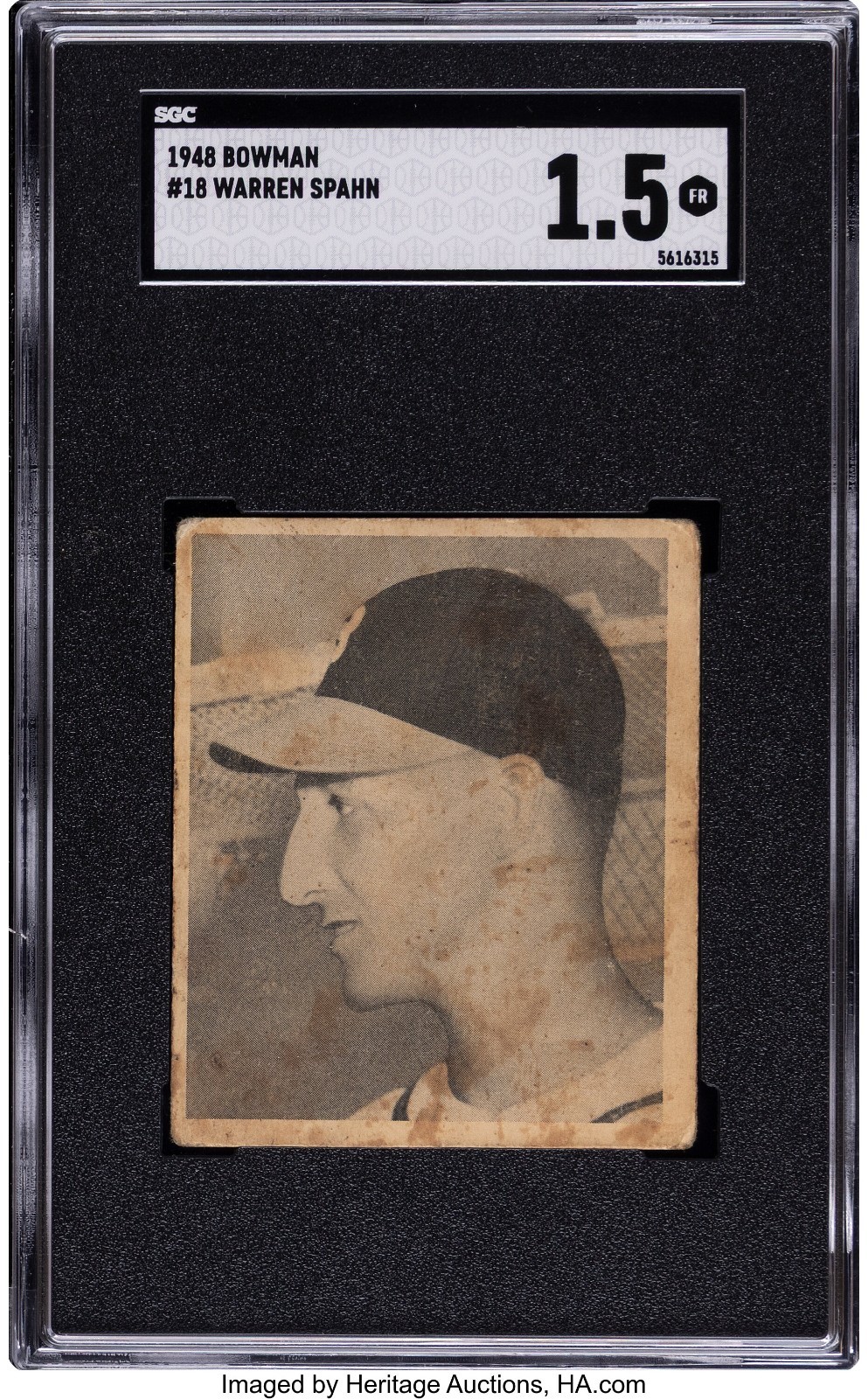 1948 Bowman - Warren Spahn #18 (RC)