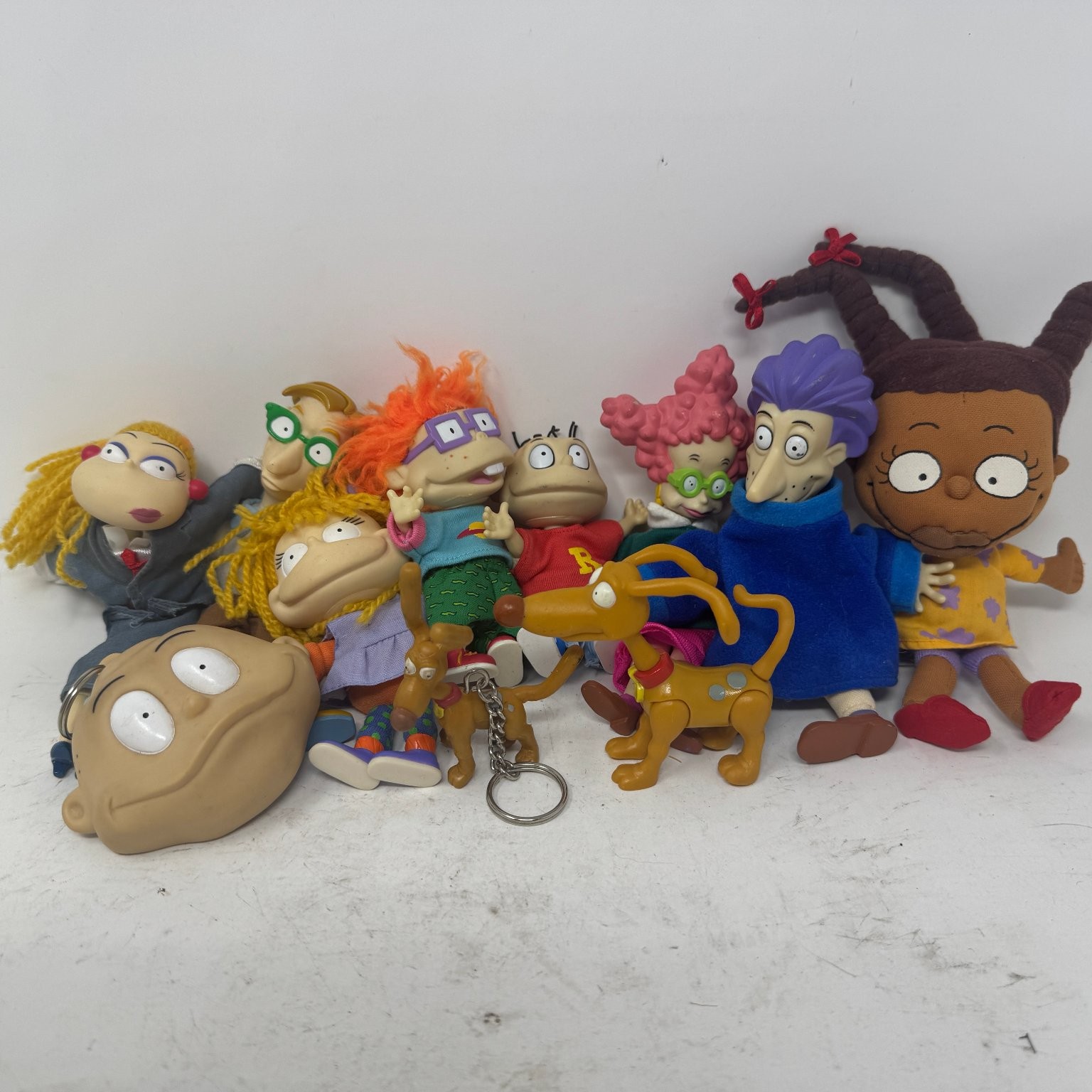 Rugrats Action Figures Dolls Keychain Lot of 10 Nickelodeon 90s Vintage Mixed