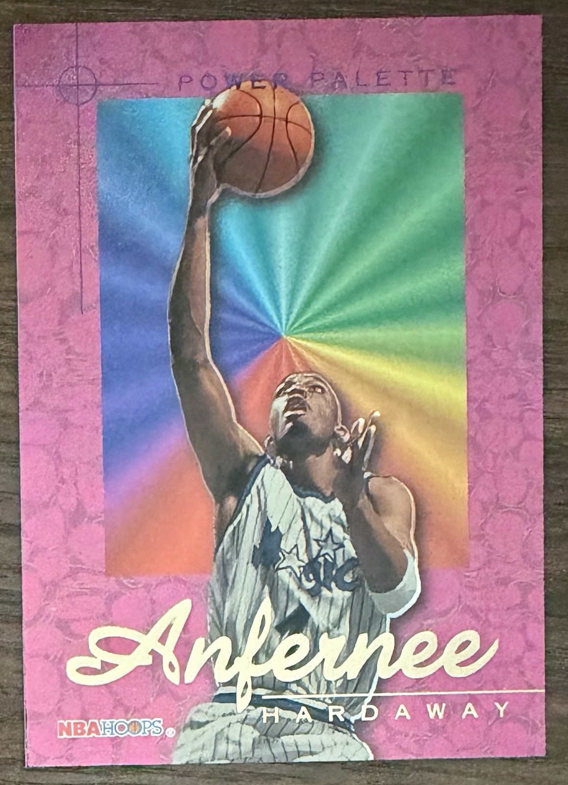 1995-96 NBA Hoops Power Palette Anfernee Hardaway #7 EX-NM Orlando Magic 1995-96 NBA Hoops Power Palette Anfernee Hardaway #7 EX-NM Orlando Magic