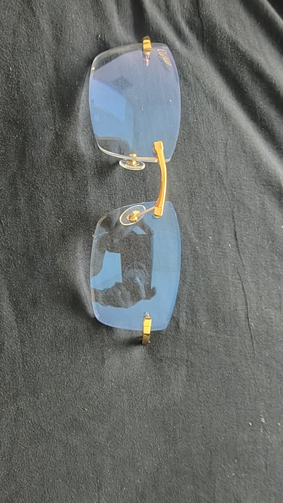 GENUINE CARTIER RIMLESS SUNGLASS FRONT FRAME (NO TEMPLES OR (C LOGOS) GENUINE CARTIER RIMLESS SUNGLASS FRONT FRAME (NO TEMPLES OR (C LOGOS)