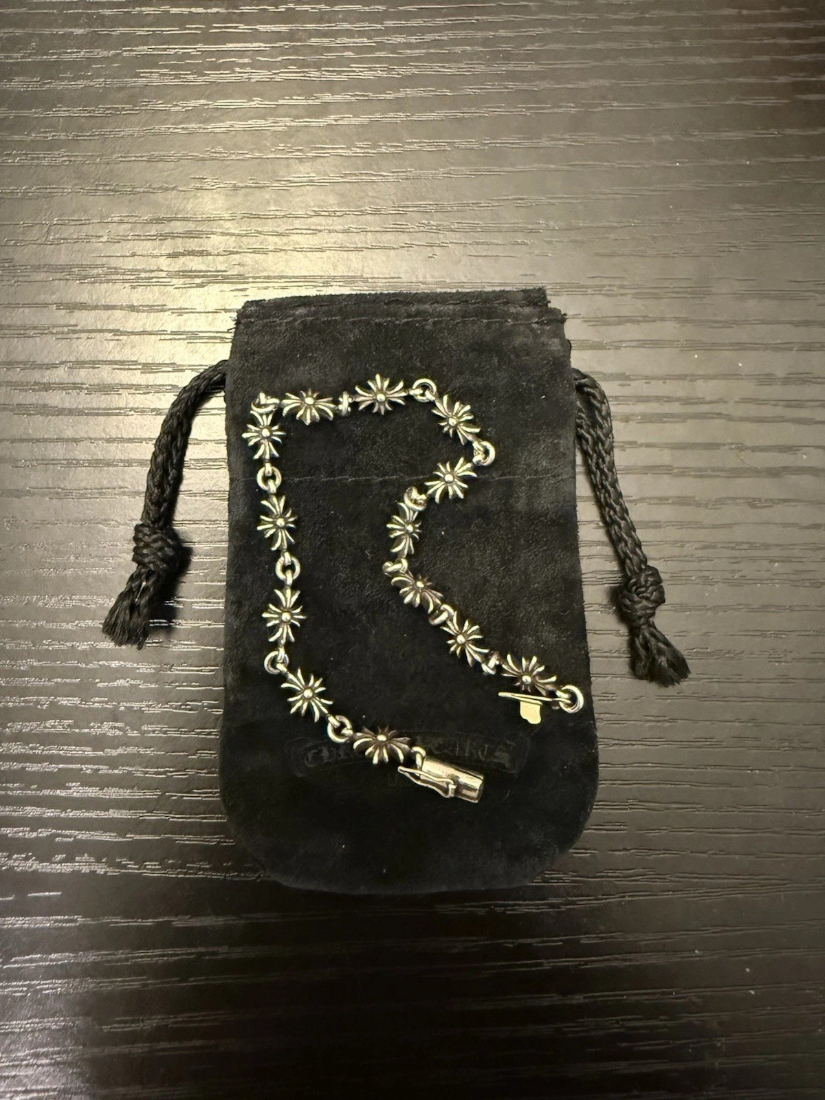 Authentic Chrome Hearts Tiny E Bracelet 1999 925 Silver Size 20 cm Polished Authentic Chrome Hearts Tiny E Bracelet 1999 925 Silver Size 20 cm Polished
