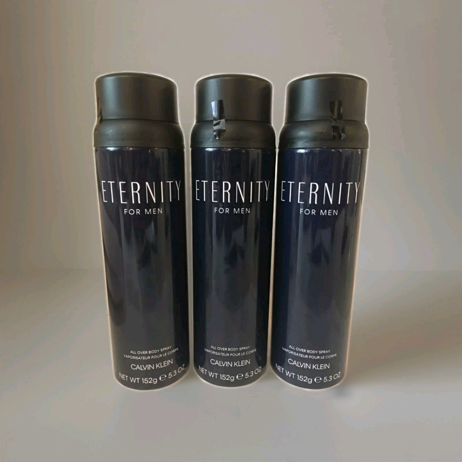 3x Eternity by Calvin Klein for Men 5.3oz Body Spray – NEW 