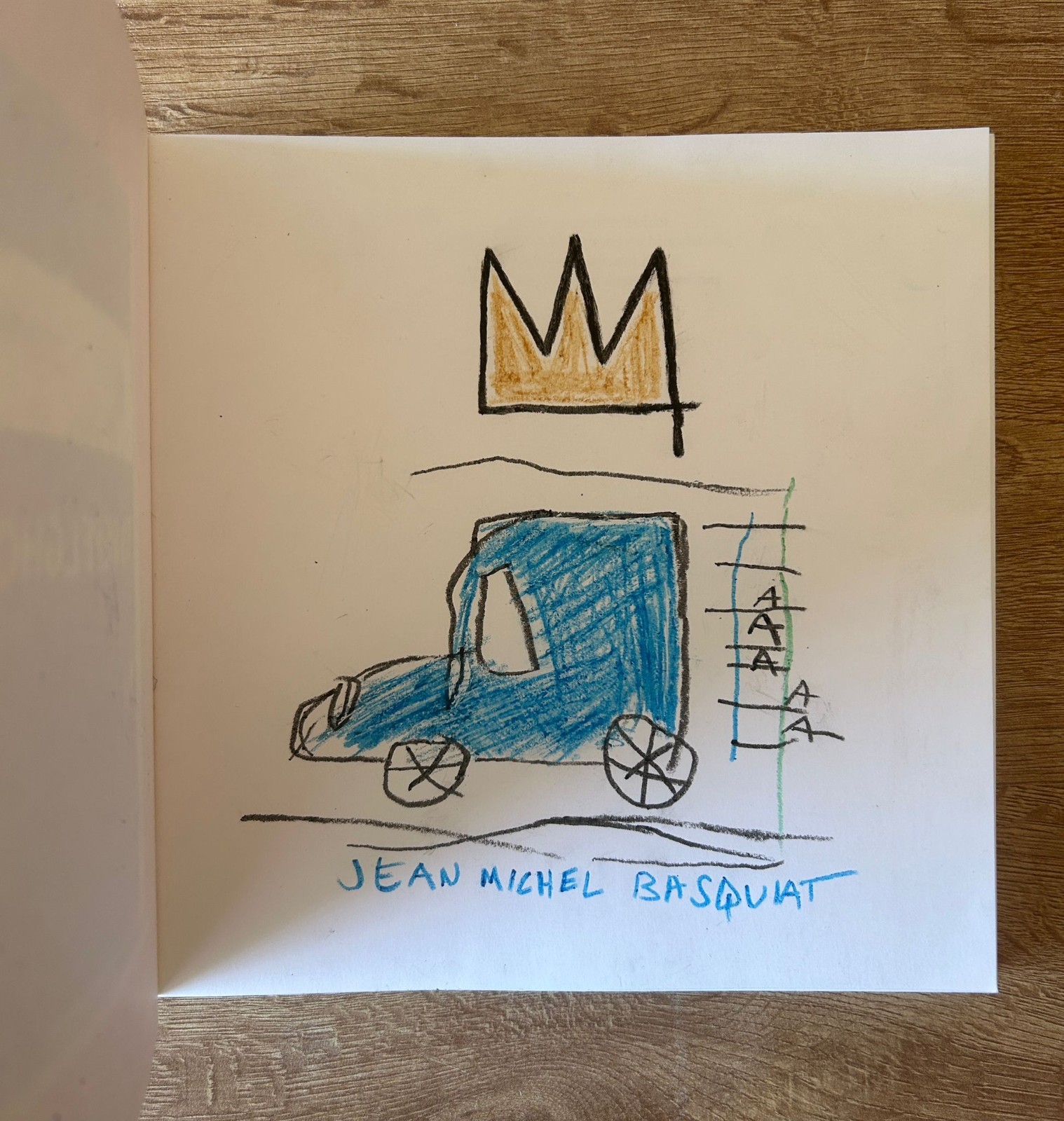 JEAN-MICHEL BASQUIAT Original Drawing Kestner-Gesellschaft Catalogue