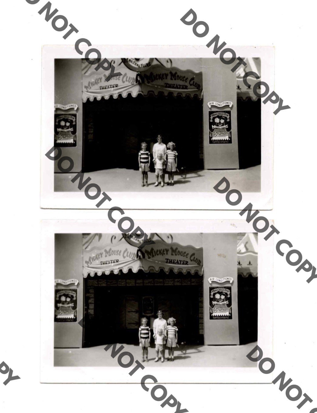 WOW LOT 2 c1950 Mickey Mouse Club Theater Fantasyland Disneyland Circus? Photos