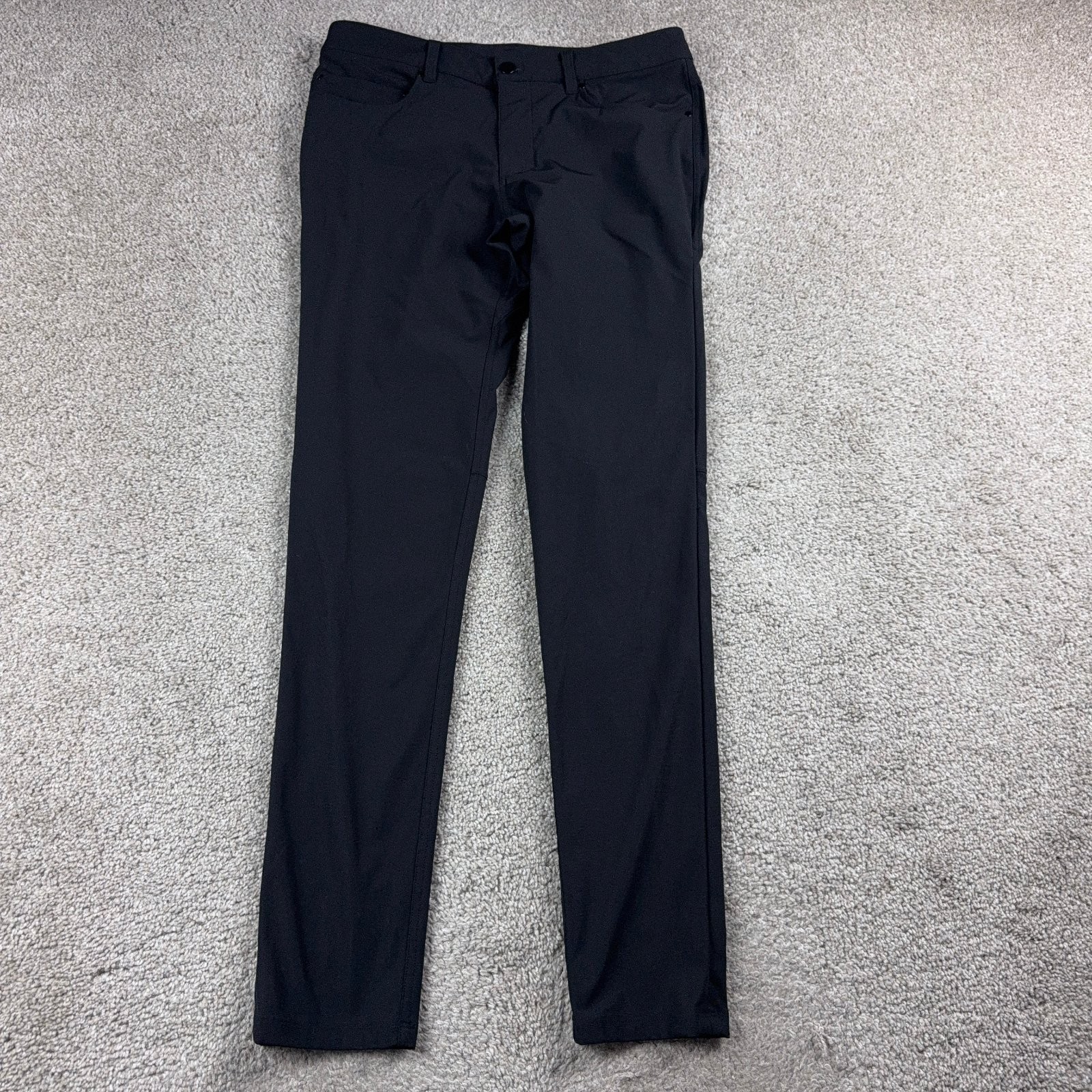 Lululemon Pants Mens 32 Black Warpstreme Chino Trousers Stretch Performance