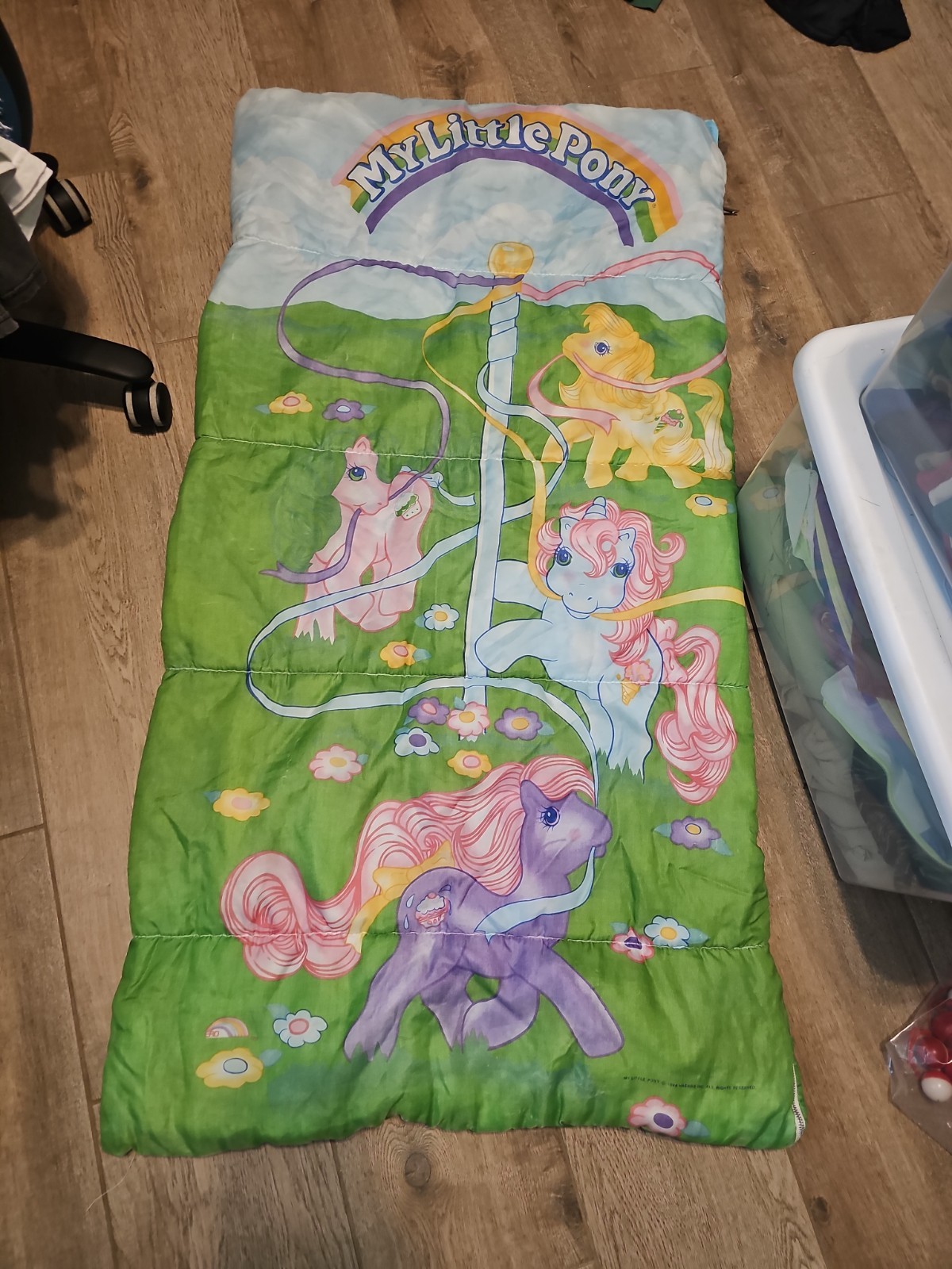 Vintage My Little Pony Maypole Sundae Best 1988 Hasbro Sleeping Bag MLP Vintage My Little Pony Maypole Sundae Best 1988 Hasbro Sleeping Bag MLP