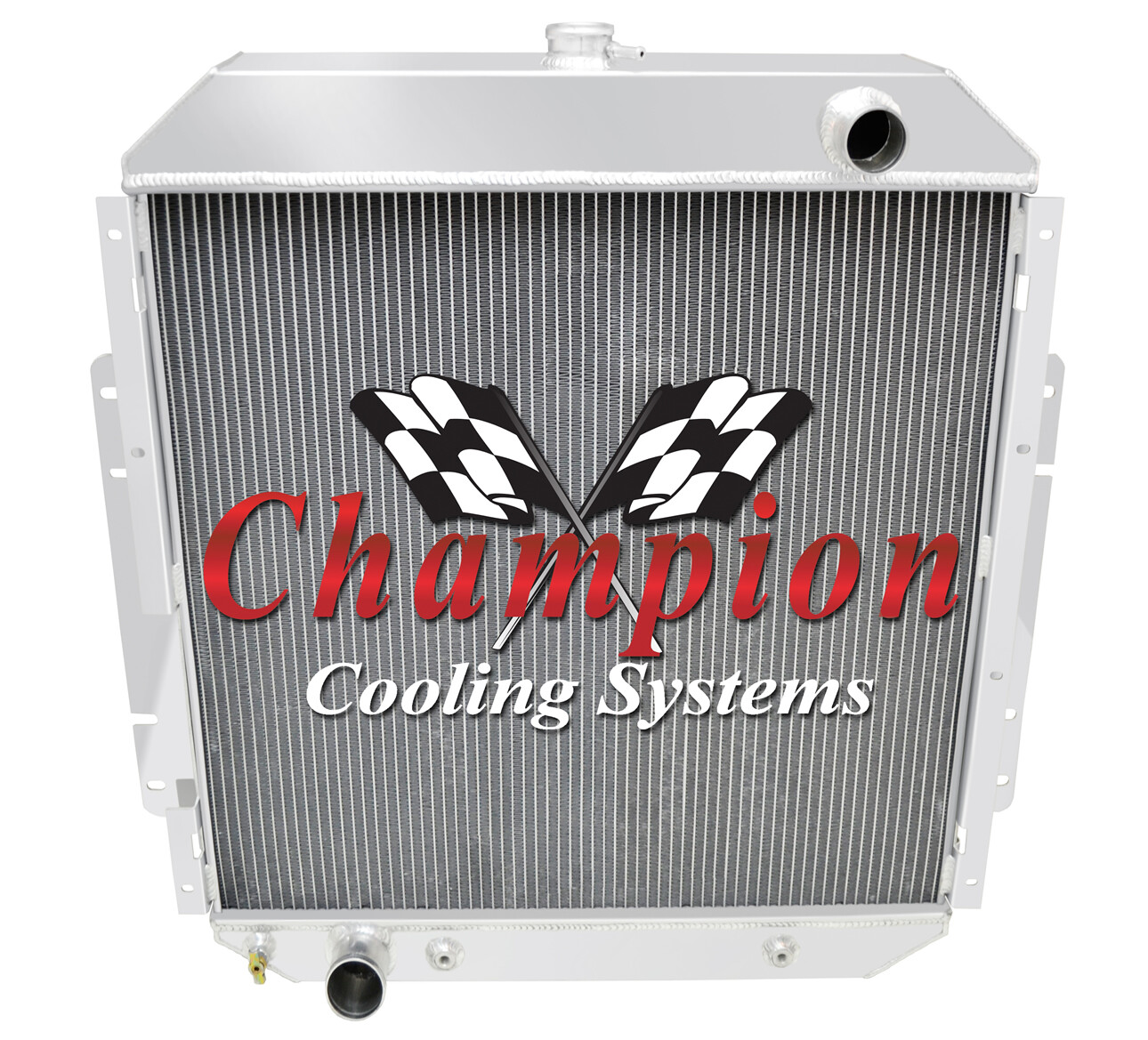 AL Champion 2 Row All Aluminum Radiator for 1968 - 1977 Ford F-Series V8 Engine