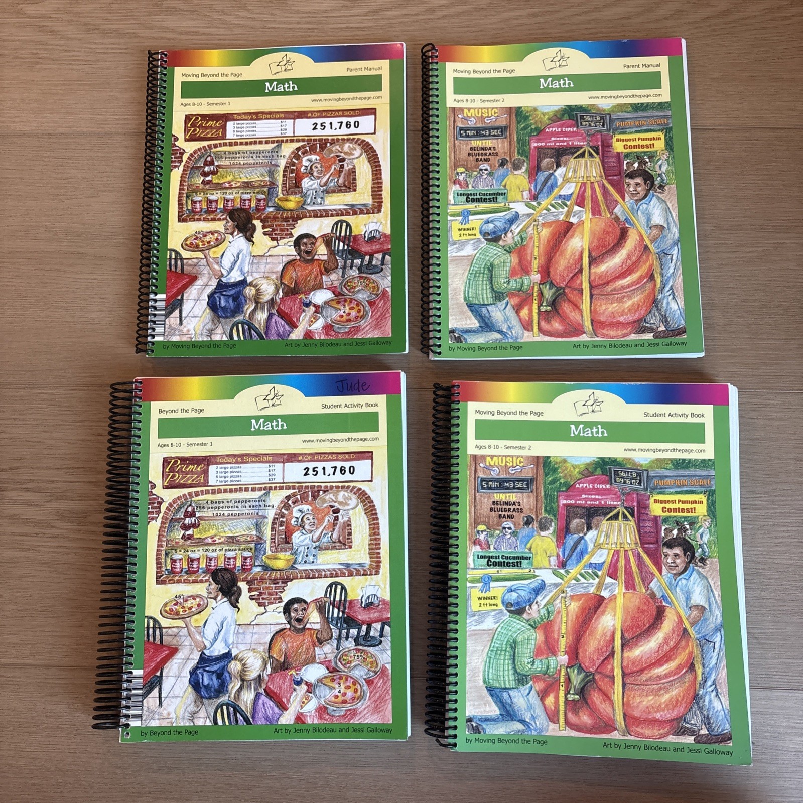 Moving Beyond the Page Math Age 8-10 Semester 1&2 Student AND Parent Manuals Moving Beyond the Page Math Age 8-10 Semester 1&2 Student AND Parent Manuals