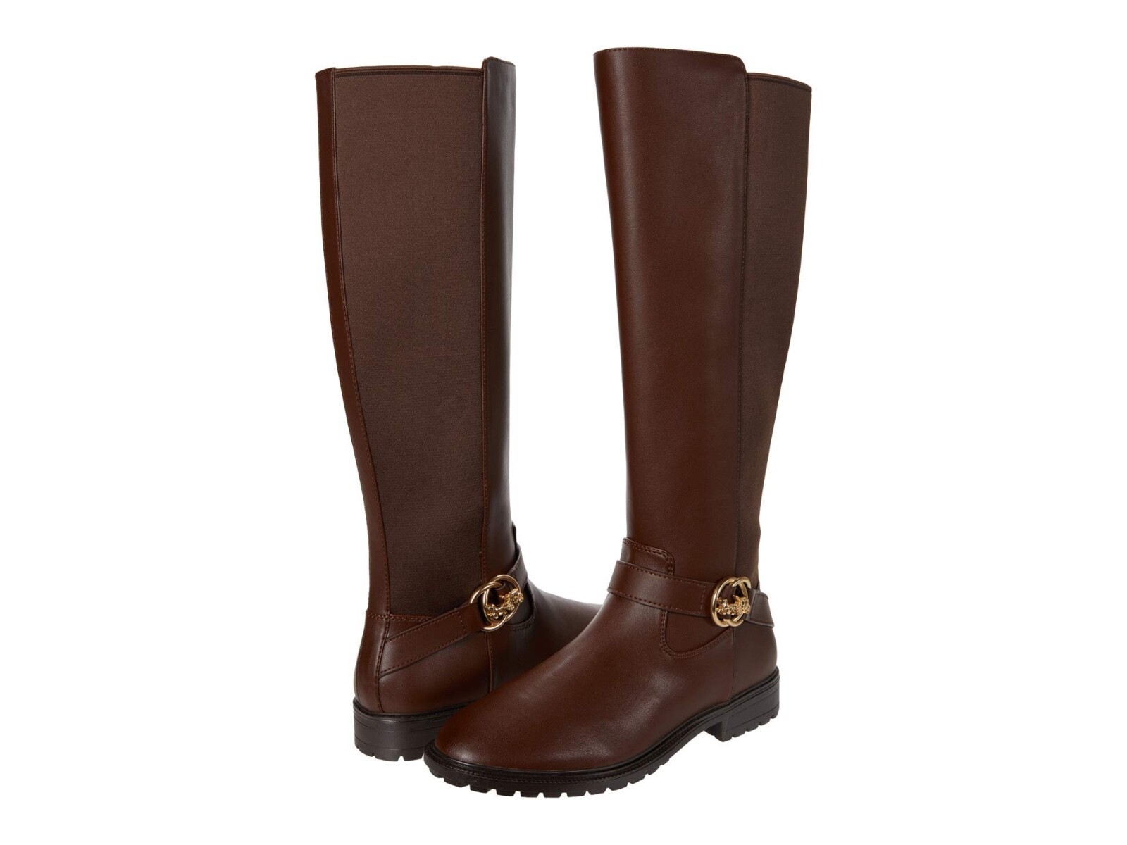 COACH Farrah Leather Boot Walnut, Size 7.5 B M COACH Farrah Leather Boot Walnut, Size 7.5 B M