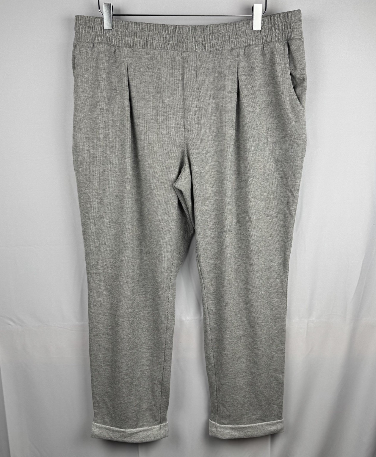 AnyBody Cozy Comfy Jogger Pull On Lounge Casual Pants Grey Size XL AnyBody Cozy Comfy Jogger Pull On Lounge Casual Pants Grey Size XL