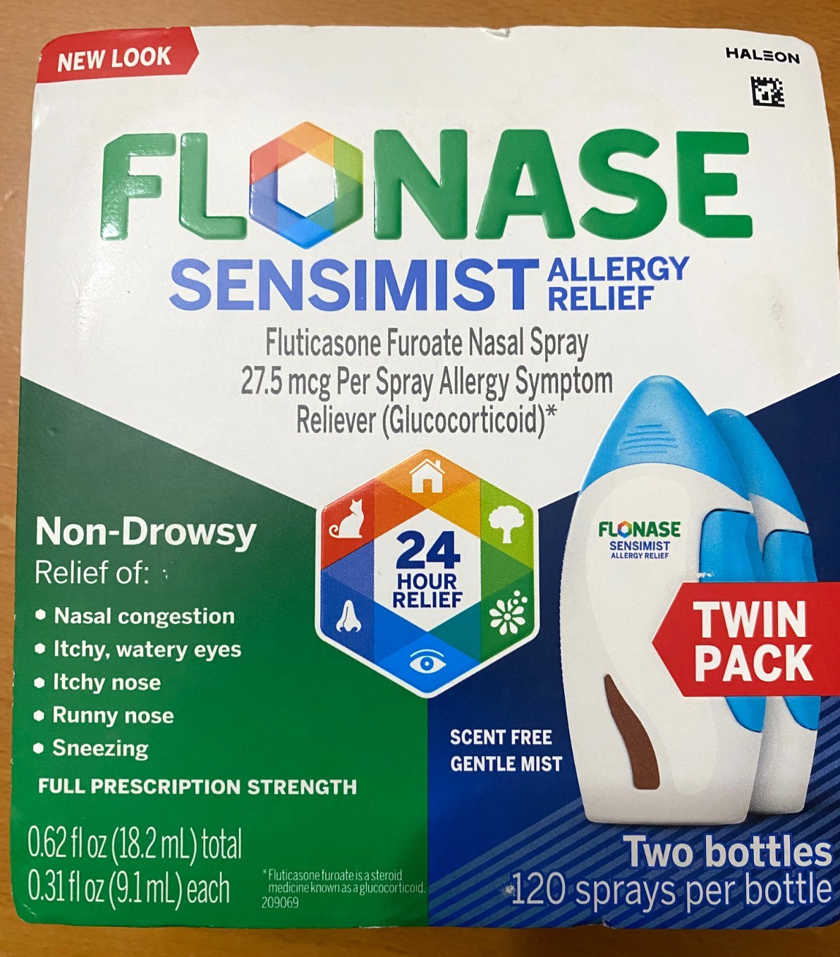 FLONASE Sensimist Allergy Relief TWIN PACK 240/spray EXP: 10/2028 FLONASE Sensimist Allergy Relief TWIN PACK 240/spray EXP: 10/2028