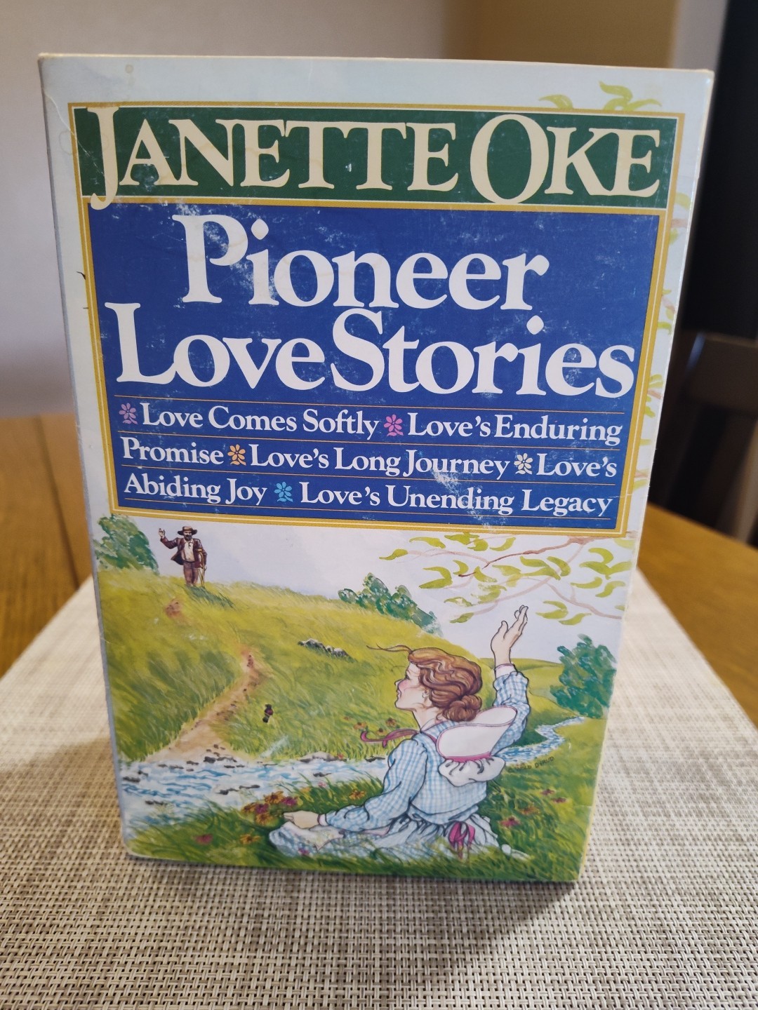 Pioneer Love Stories 5 book box set by Janette Oke in slip box books 1-5