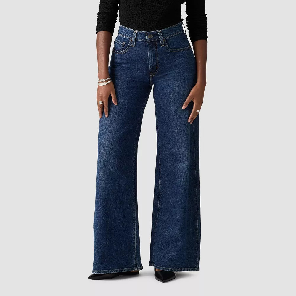 Levi's Women's High-Rise Wide Leg Jeans Woodstock Stretch Denim Cotton
