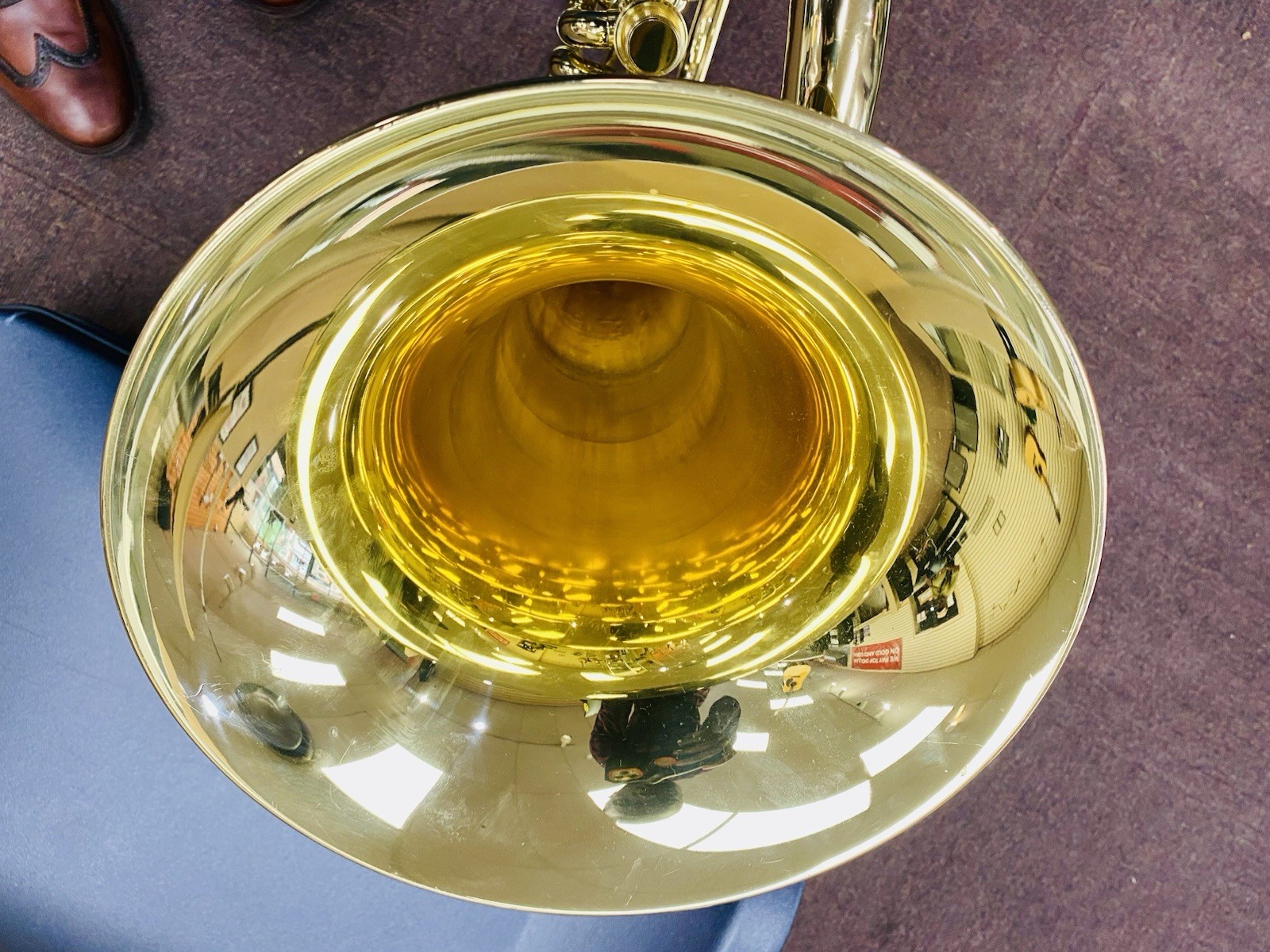 Yamaha YEP201 Bb Baritone Euphonium 3-Valve Piston Front Action W/ Case | MINT