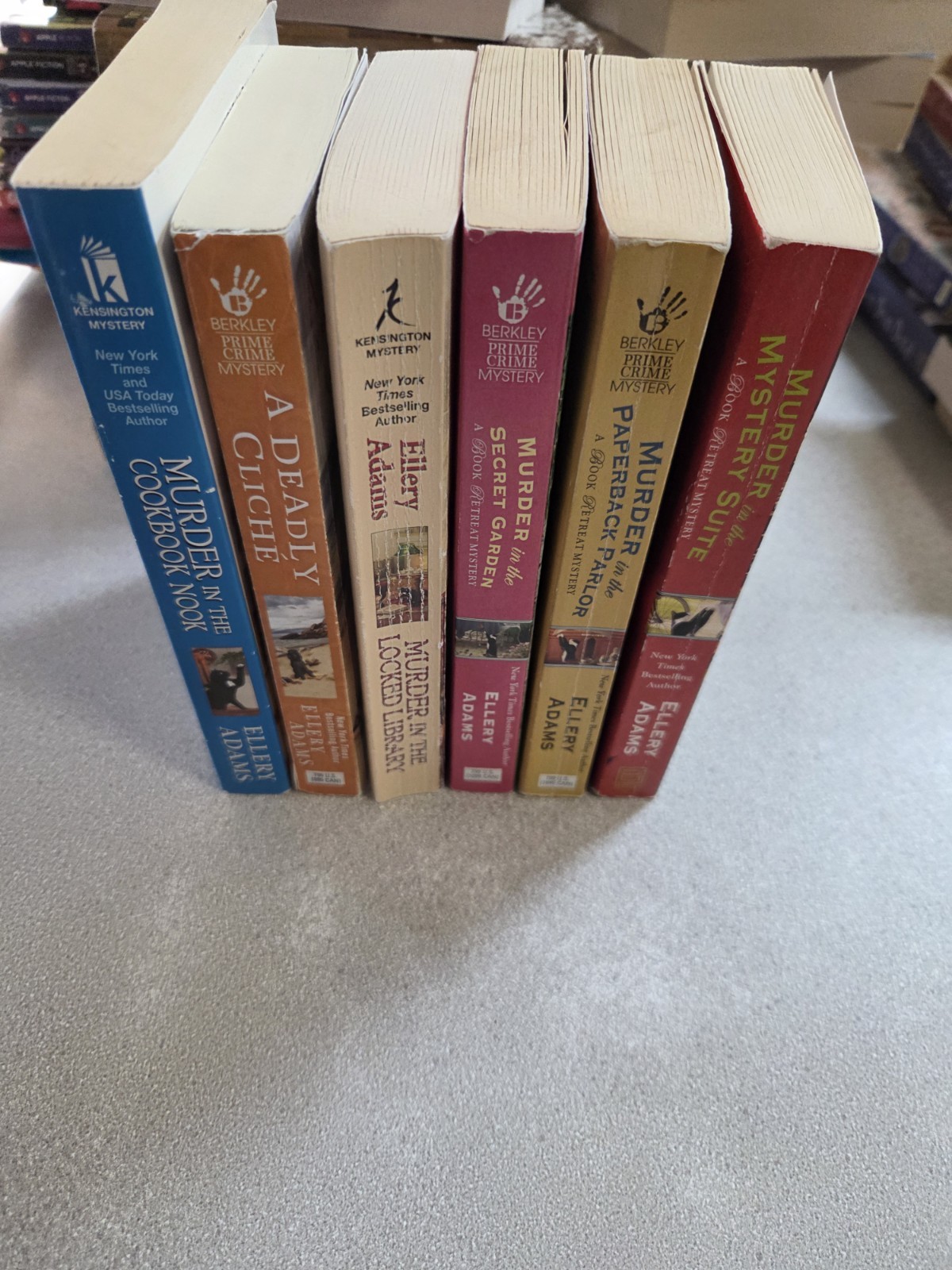 Ellery Adams Lot Of 6 Books Paperback Cozy Mysteries Ellery Adams Lot Of 6 Books Paperback Cozy Mysteries