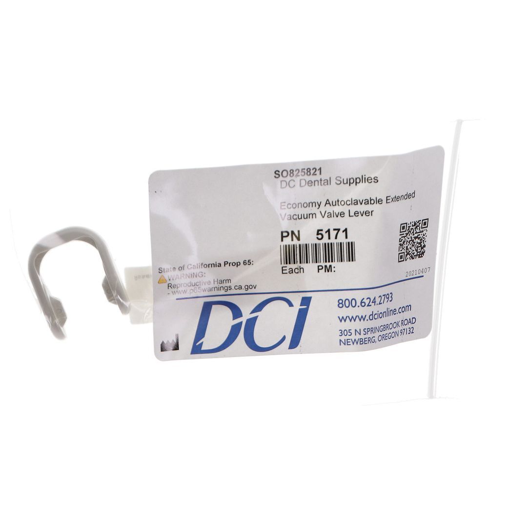 DCI Replacement Lever for HVE Valve. Autoclavable. DCI Replacement Lever for HVE Valve. Autoclavable.