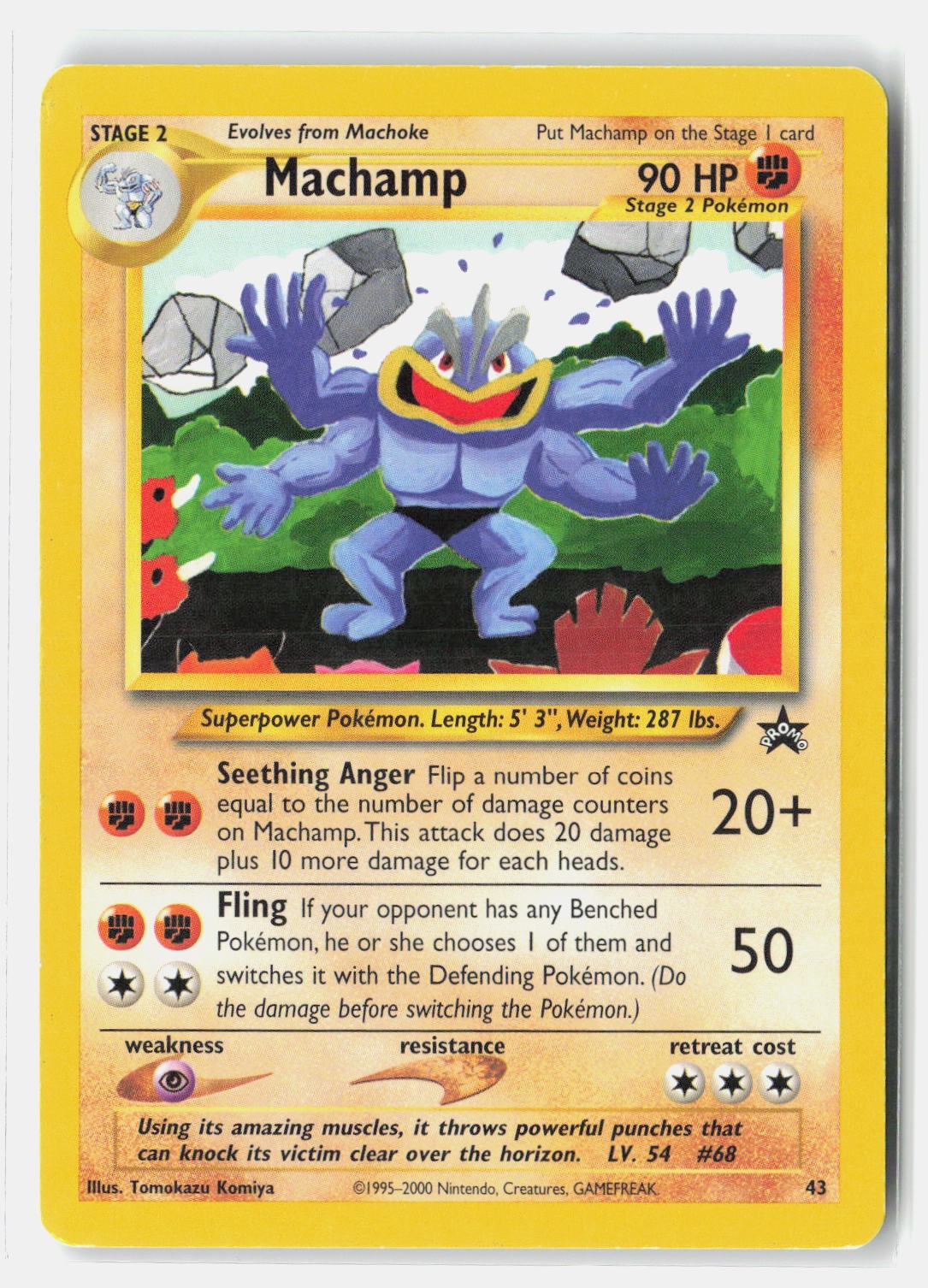 Machamp Promo WoTC Promo 43/53 LP Machamp Promo WoTC Promo 43/53 LP