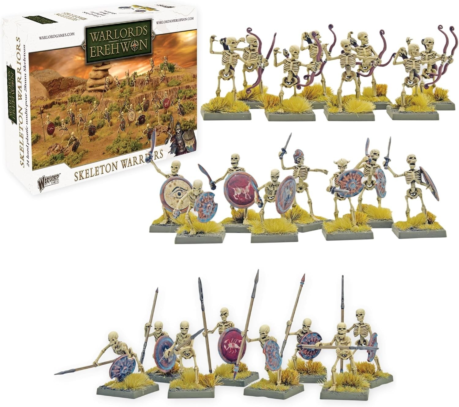 Warlord Games 28mm Plastic Undead Skeleton Warriors. Damaged Packaging Warlord Games 28mm Plastic Undead Skeleton Warriors. Damaged Packaging