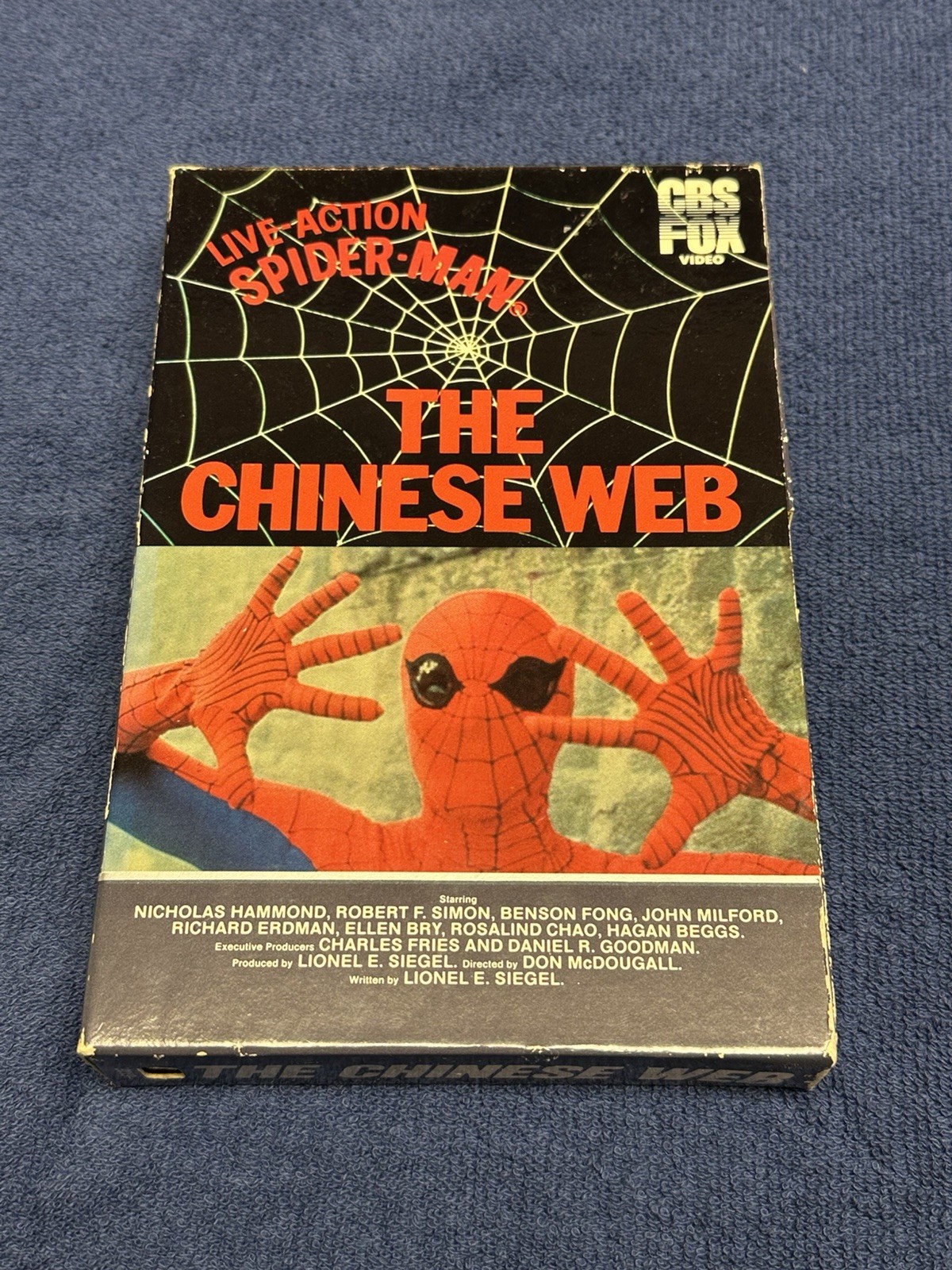 Spider-Man The Chinese Web RARE 1983 CBS Fox Drawer Case VHS Peter Parker Marvel Spider-Man The Chinese Web RARE 1983 CBS Fox Drawer Case VHS Peter Parker Marvel