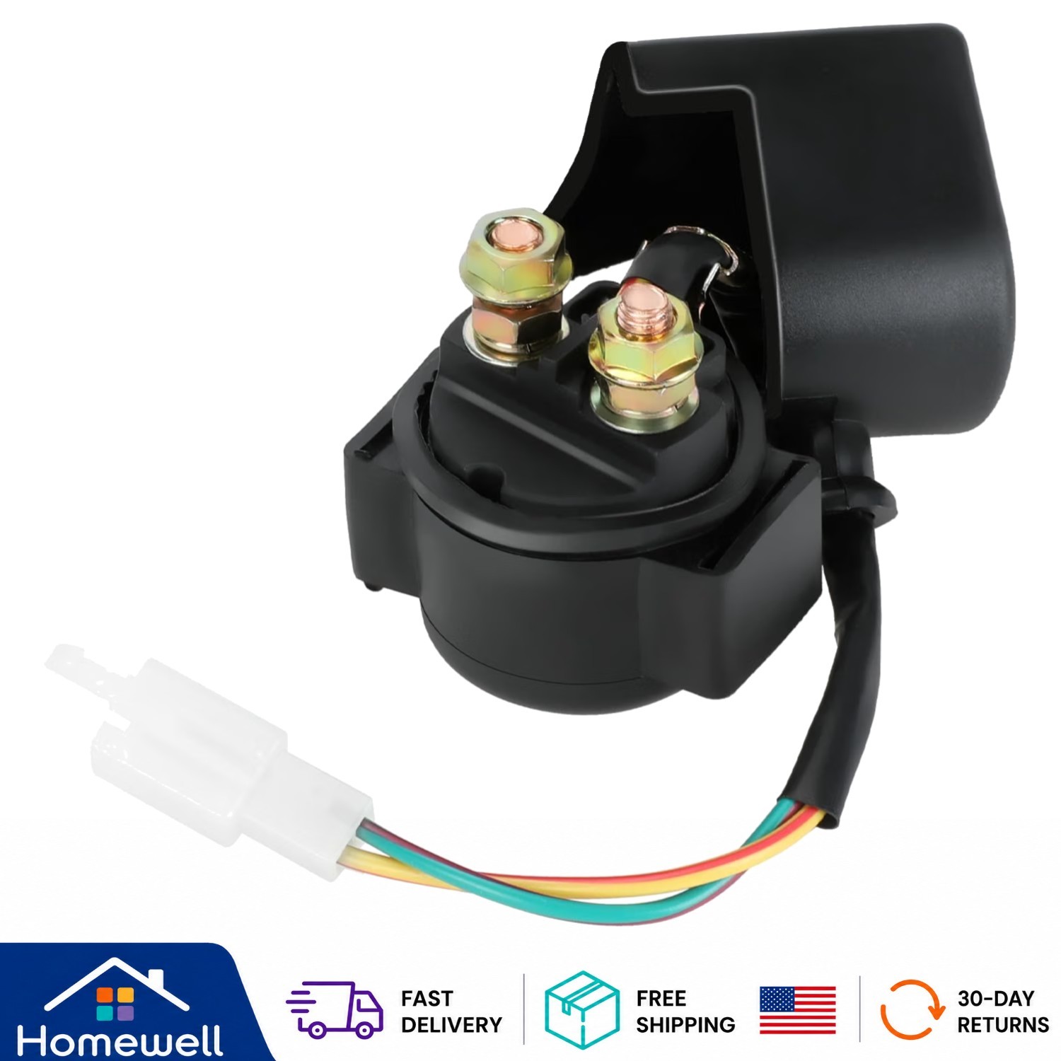Universal GY6 Starter Solenoid Relay for 50cc-250cc ATVs, Go Karts & Scooters Universal GY6 Starter Solenoid Relay for 50cc-250cc ATVs, Go Karts & Scooters