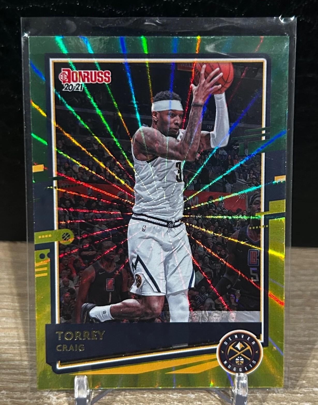 2020-21 Panini Donruss - Torrey Craig #68 Green & Yellow Laser 2020-21 Panini Donruss - Torrey Craig #68 Green & Yellow Laser