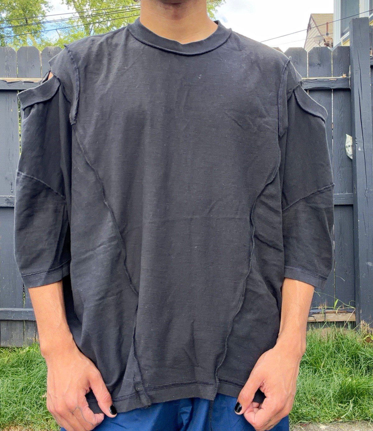 Reconstructed gap tees Reconstructed gap tees