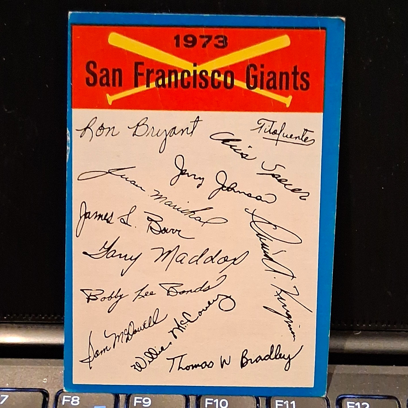 Topps 1973 Team Checklists #633 San Francisco Giants One Star Back Auto Topps 1973 Team Checklists #633 San Francisco Giants One Star Back Auto