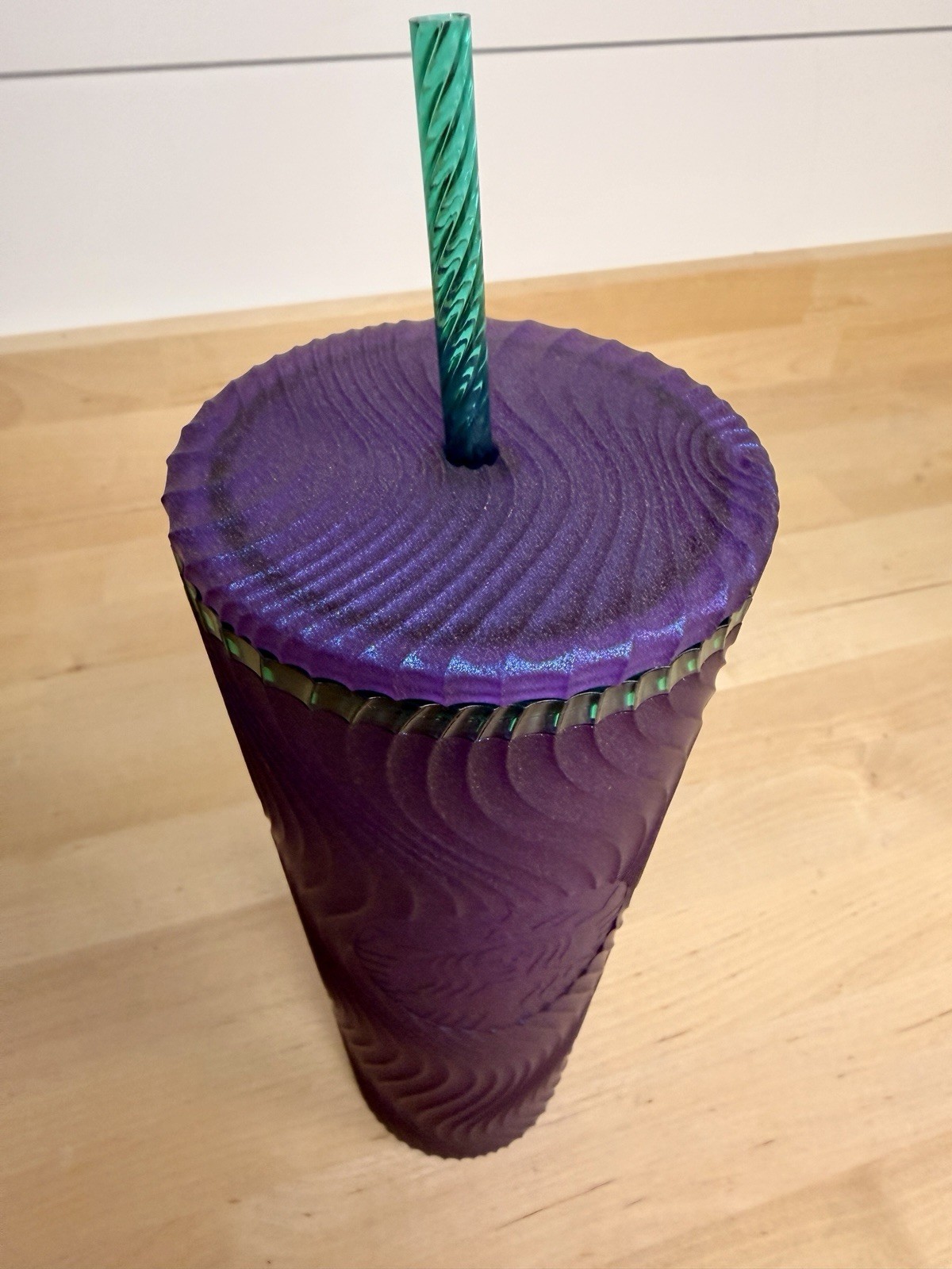 Starbucks Purple Green Swirl Mermaid Cold Cup 24oz Venti Tumbler NWT Starbucks Purple Green Swirl Mermaid Cold Cup 24oz Venti Tumbler NWT