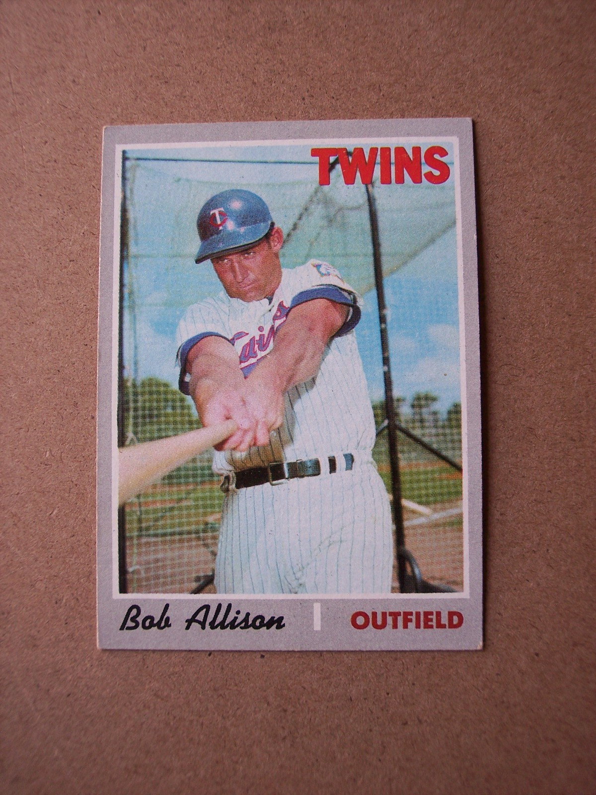 1970 Topps baseball Bob Allison card HIGH #635 EX