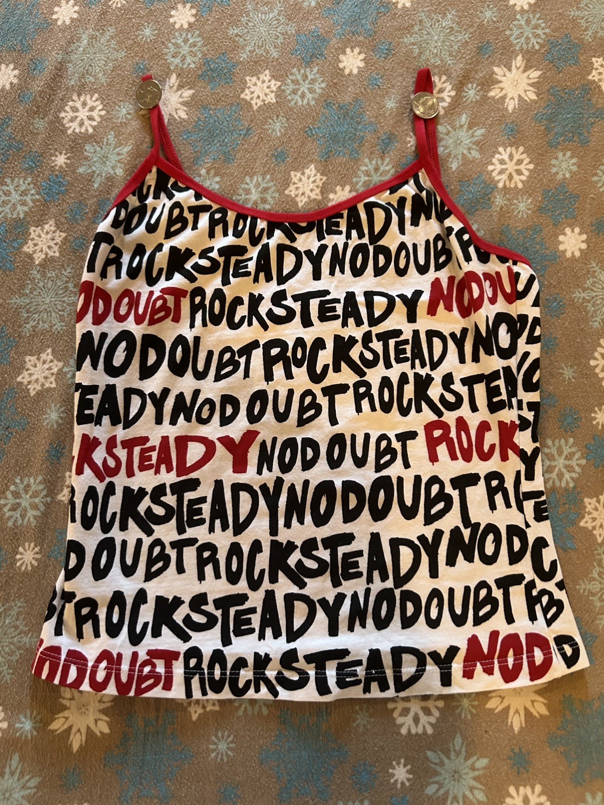 VTG RARE No Doubt Gwen Stefani ROCK STEADY Tank Top Camisole OSFM VTG RARE No Doubt Gwen Stefani ROCK STEADY Tank Top Camisole OSFM