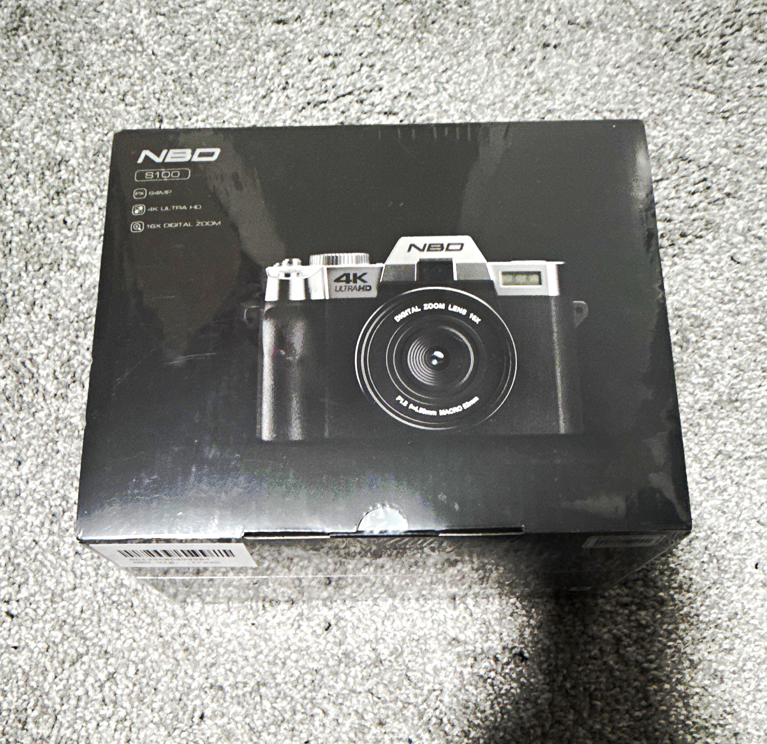 NBD S100 Compact Digital Camera 64MP 4K Video 16x Zoom Black NBD S100 Compact Digital Camera 64MP 4K Video 16x Zoom Black