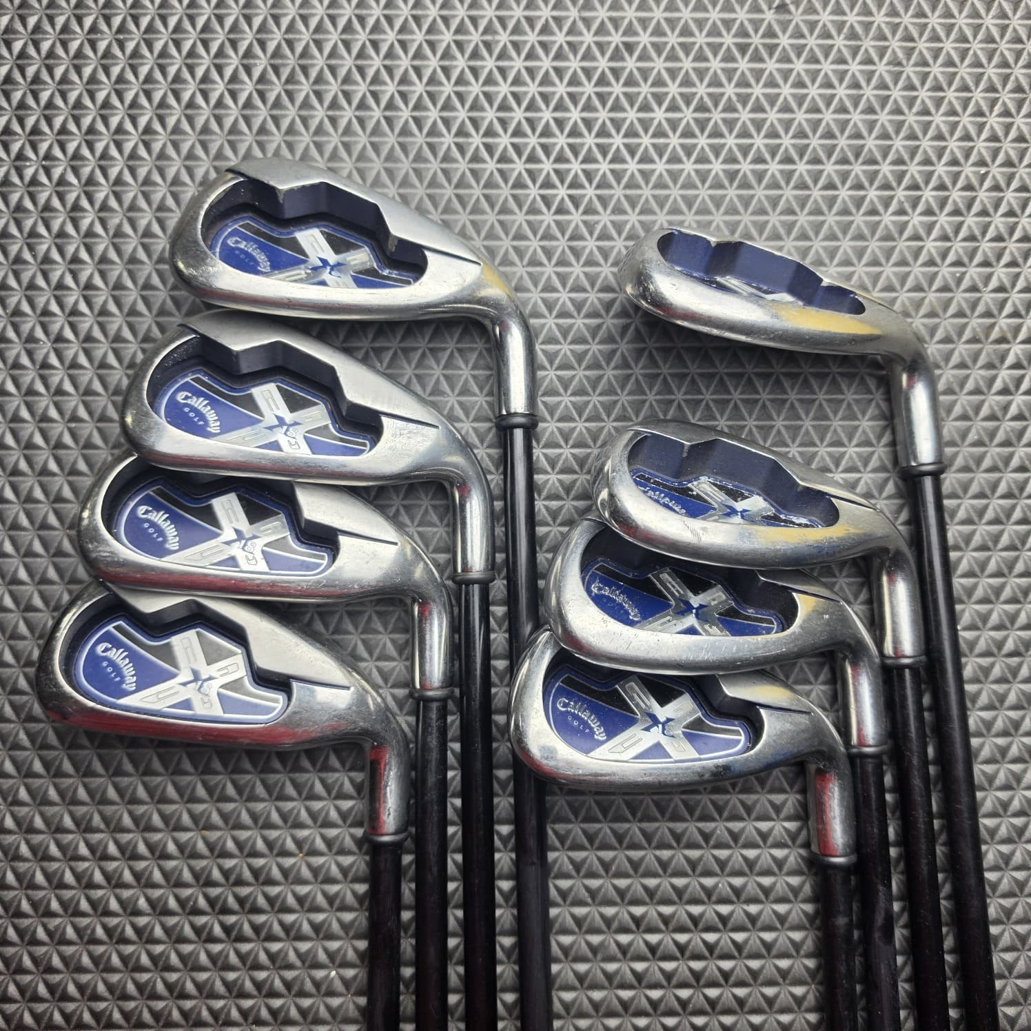 Callaway X-18 Iron Set 5-PW SW LW RH R Flex System 75 Cw Graphite Approx 38 Read