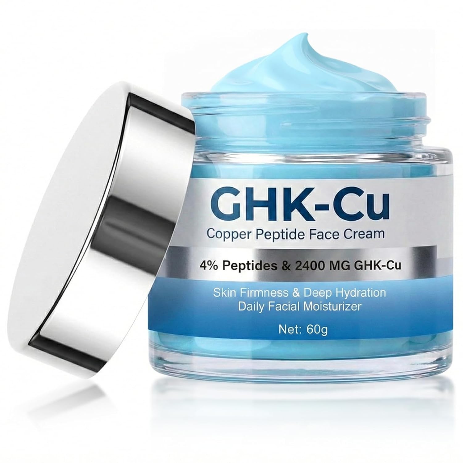 GHK-Cu Peptide Face Cream, Anti-Aging, Wrinkle Reduction & Collagen Boosting